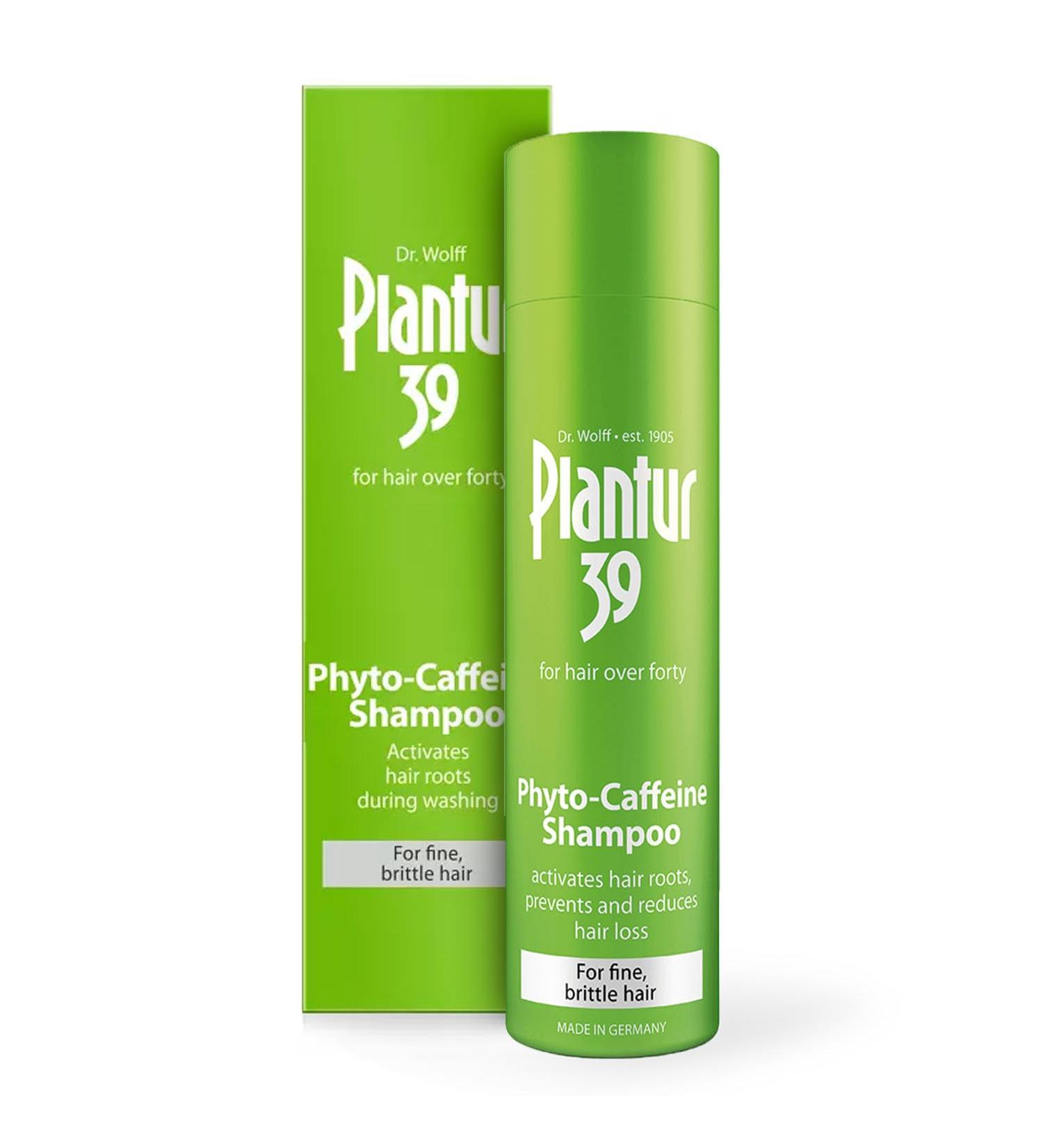 Plantur 39 Phyto Caffeine Shampoo For fine and brittle hair 1x 250ml | Prevents and reduces hair loss | Unique galenic formula promoting hair growth