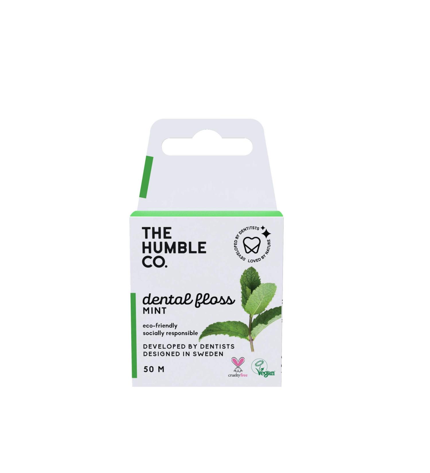 Humble Co. Tooth Thread Mint Fresca Eco-Vegan 50m - Sustainable Dental Care | Shop Now - Buy Online on GoSupps.com