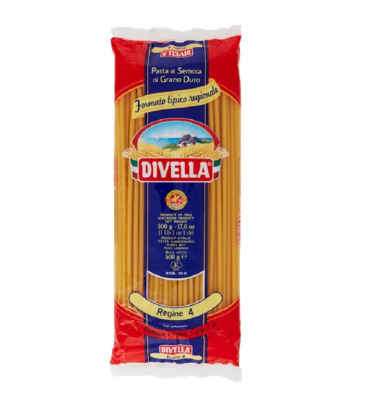 Divella Pack of 10 Divella 100% Italian pasta No. 4 Regina 500g