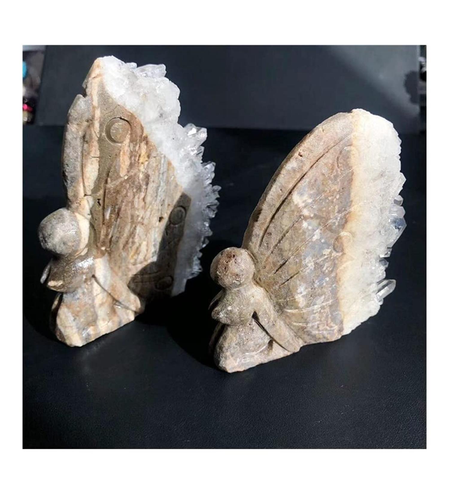 Crystal Rough for Natural Raw Amethyst Butterfly Girl Quartz Purple Crystal Cluster Elves s Specimen Hand Carved Ornaments for Gifts - Buy Online on GoSupps.com