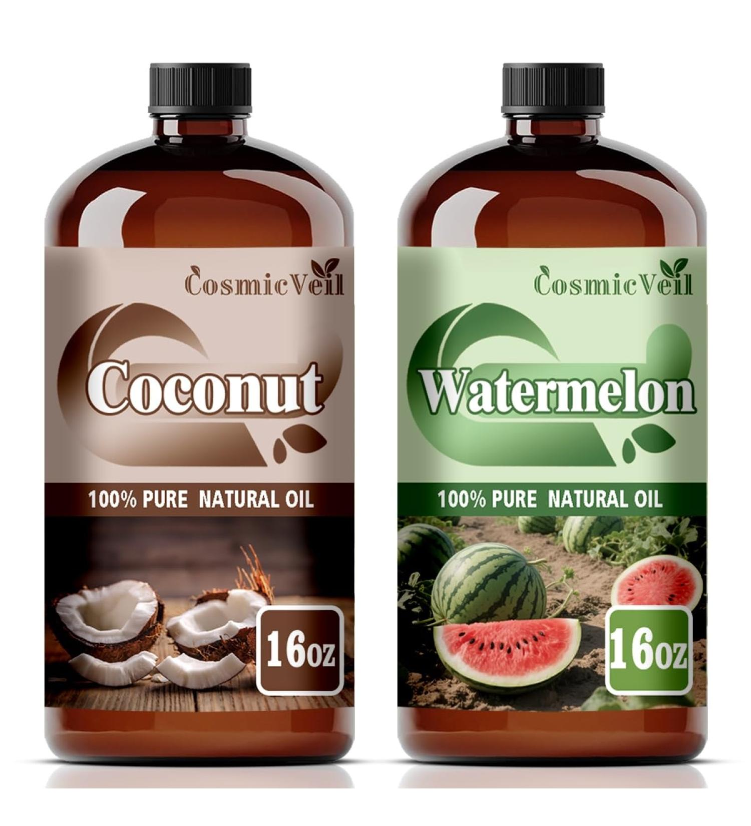 Coconut Essential Oil and Watermelon Essential Oil 16 Fl Oz (480Ml) Fragrance Oil for Aroma Diffuser Humidifier Home Fragrance Spa Cleaning Body Care Massage Yoga DIY Candle - Buy Online on GoSupps.com