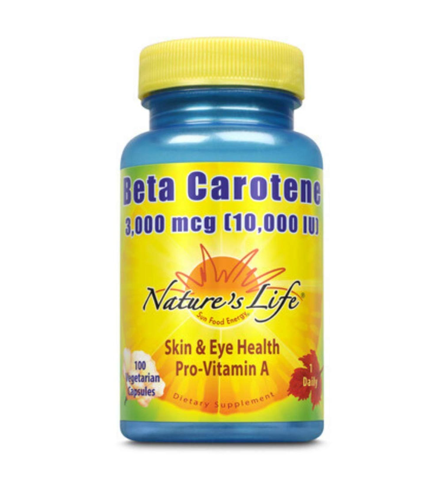 Nature's Life Beta Carotene 10,000 IU | 100 ct
