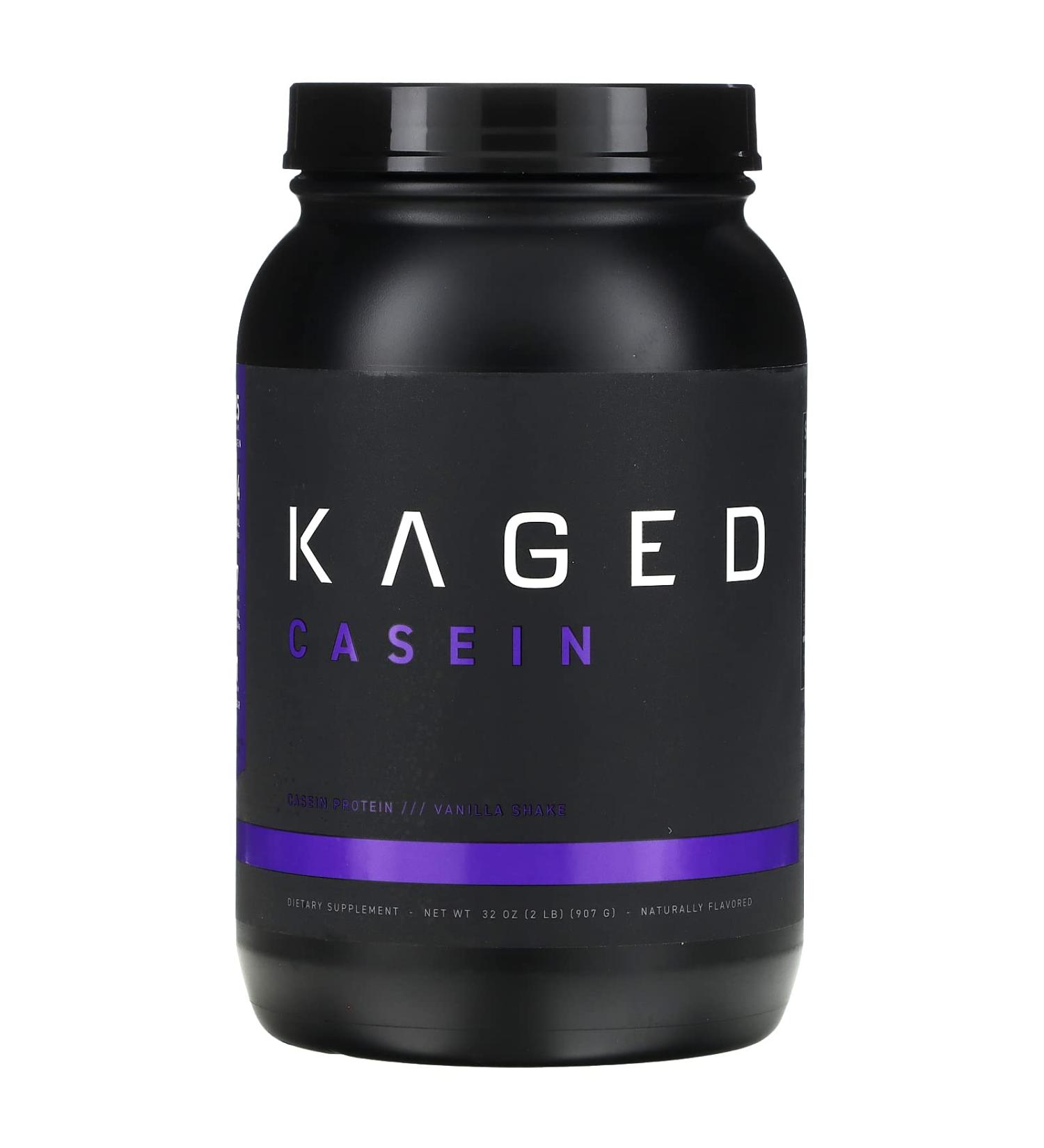 Kaged Muscle, Premium Kasein Protein Powder, Micellar Casein, Vanilla, Banned-Substance Free, Protein Supplement, Build Muscle, Boost Recovery, Casein, Vanilla, 25 Servings Vanilla 25 Servings (Pack of 1)