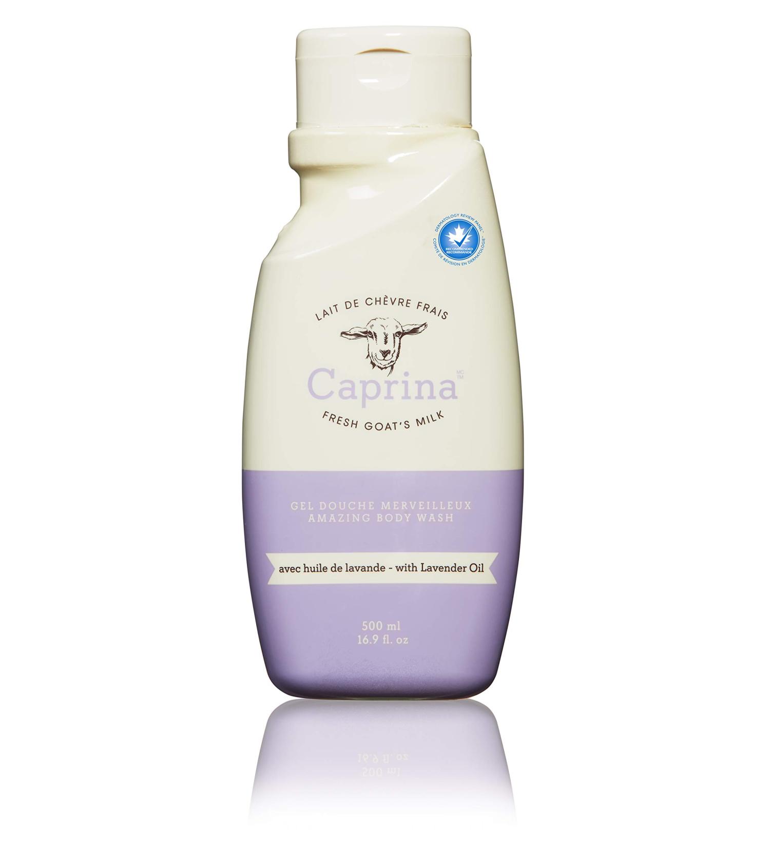 Caprina Fresh Goat's Milk Body Wash with Lavender Oil - 16.9 fl oz (500 ml) - Buy Online on GoSupps.com