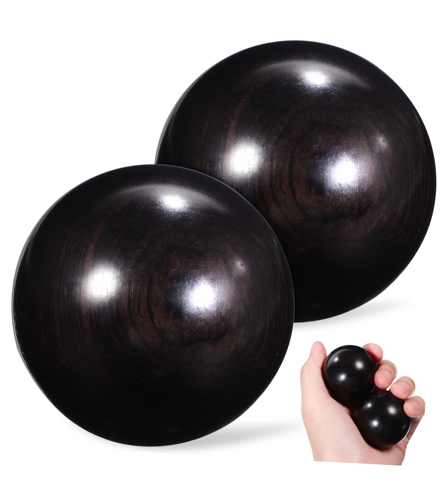 TOVINANNA 6 STK Reusable Wooden Massage Balls - Stress Relief & Hand Exercise Tools - Premium Rosewood Handbal for Relaxation and Therapy - Buy Online on GoSupps.com