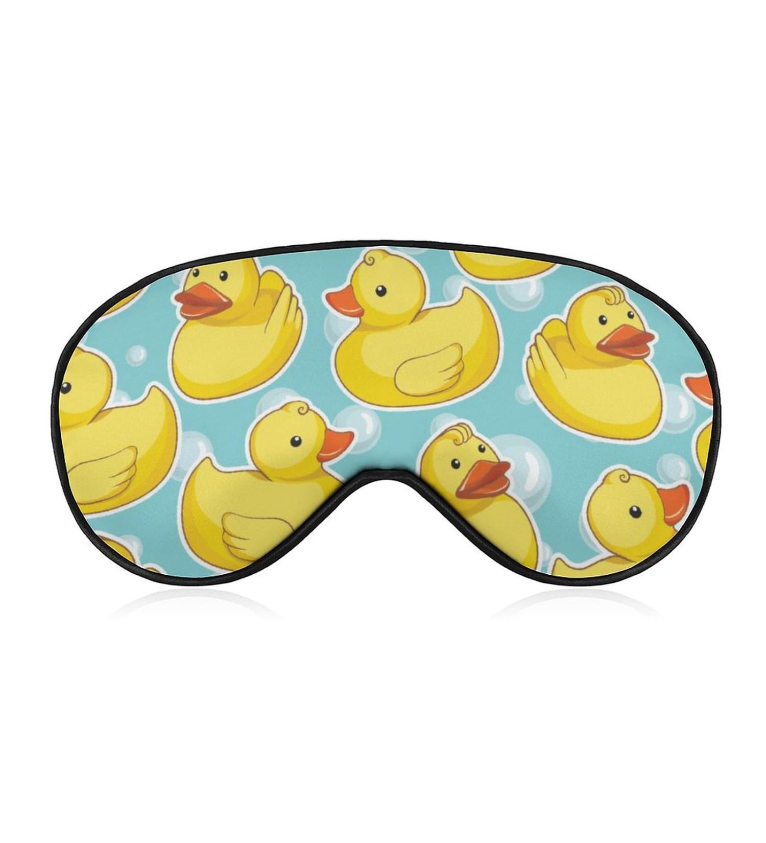 Yellow Duck Bubble Sleep Mask Eye Cover - Adjustable Strap, Lightweight Blindfold for Nighttime, Travel, Napping - Men, Women - Buy Online on GoSupps.com