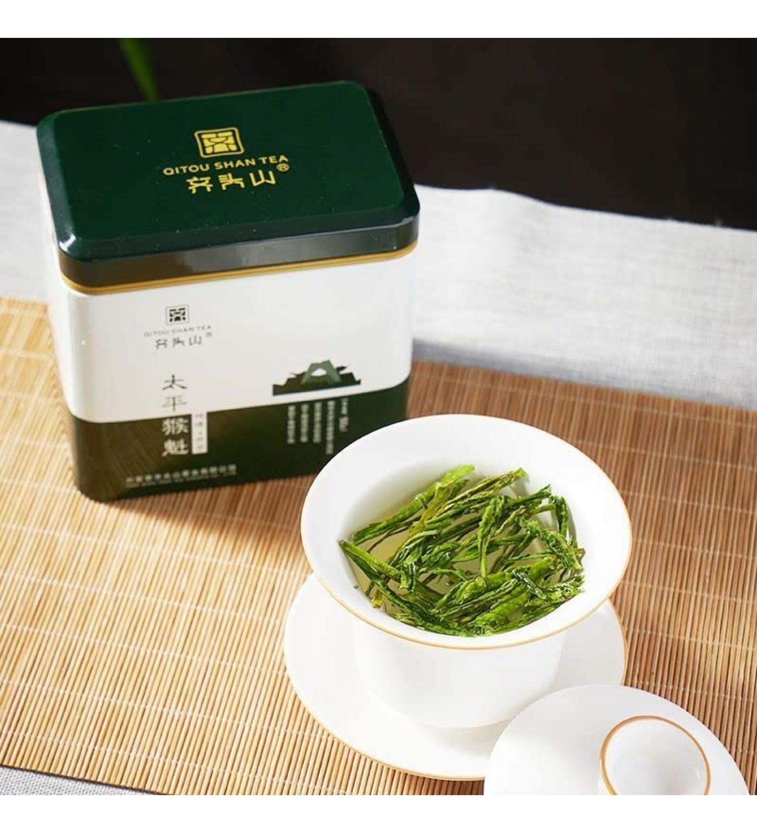 Th vert aromatique en vrac Taiping Houkui chinois biologique Th vert des singes 50g - Buy Online on GoSupps.com