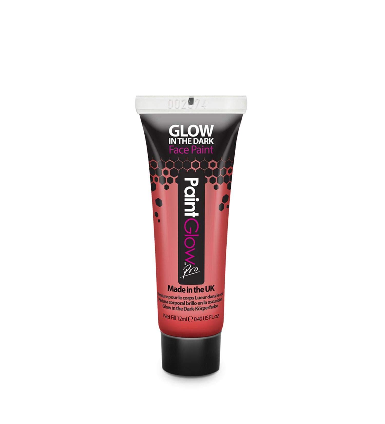 PaintGlow Face Paint Red Pro Illumination in the Dark - 160 g