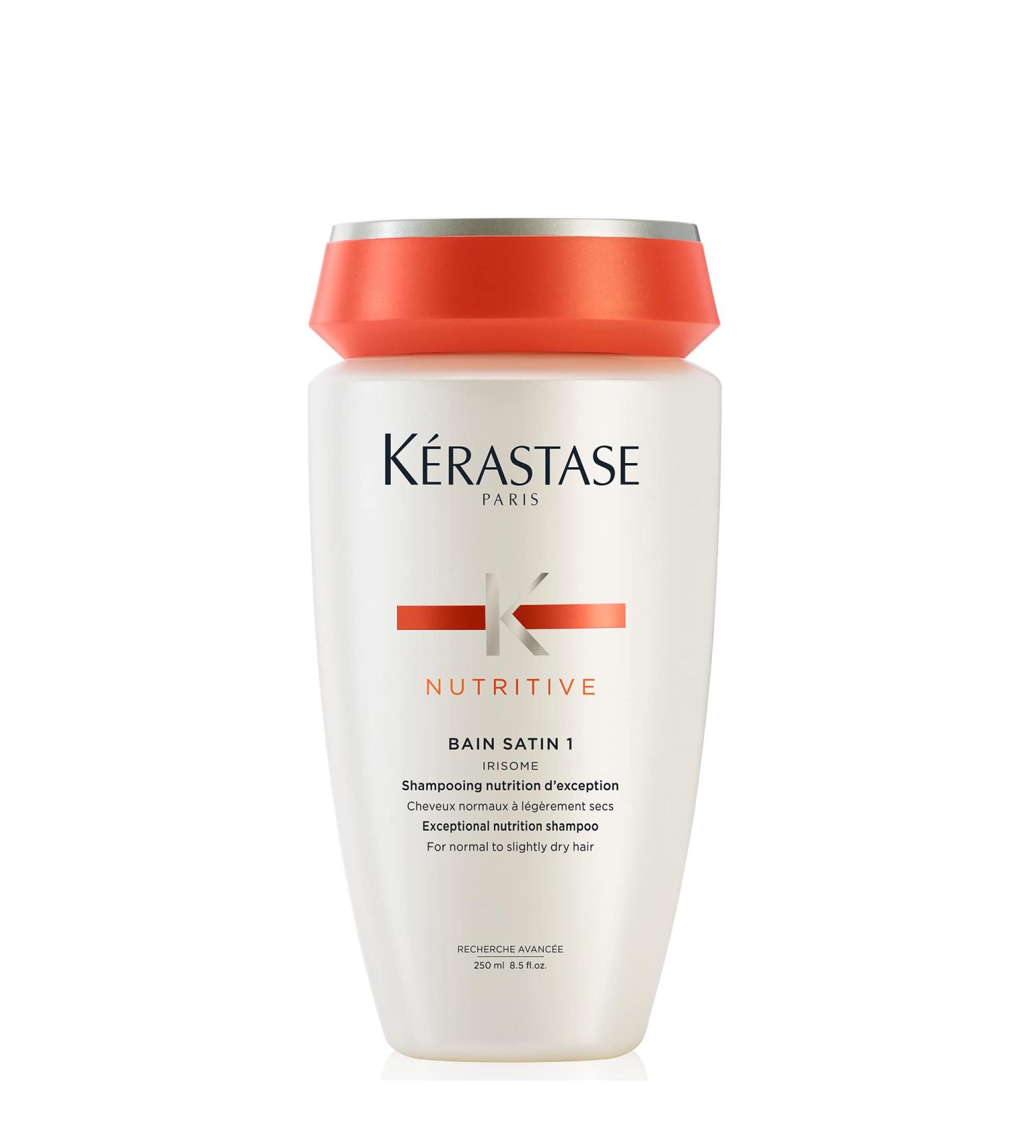KERASTASE Nutritive Satin 1 Hydrating Shampoo | Strengthens & Softens | Irisome Complex | 8.5oz - Buy Online on GoSupps.com
