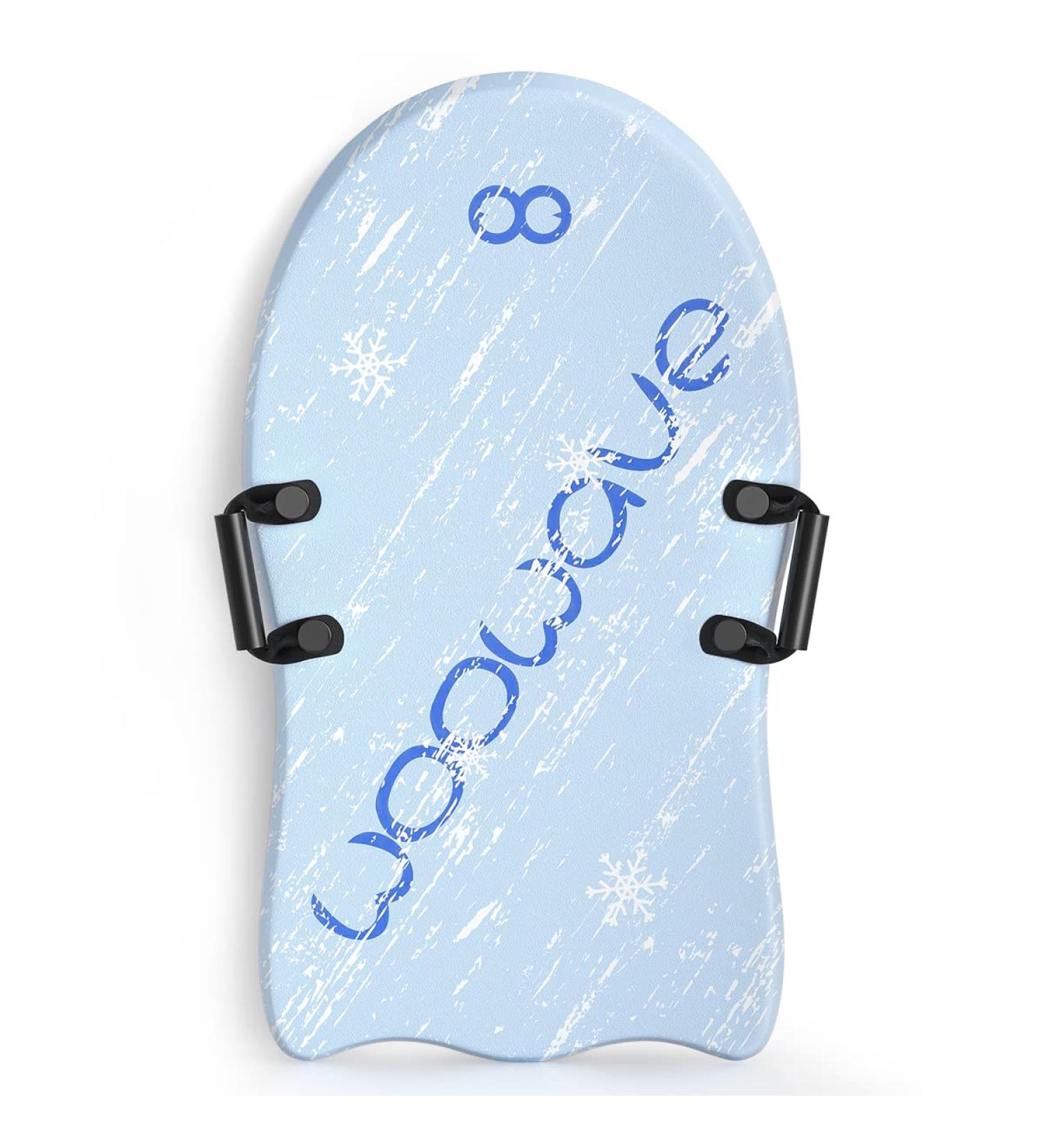 WOOWAVE 36 Inch Foam Snow Sled for Kids - Lightweight Toboggan with PE Core and Slick Bottom (Blue) - Buy Online on GoSupps.com