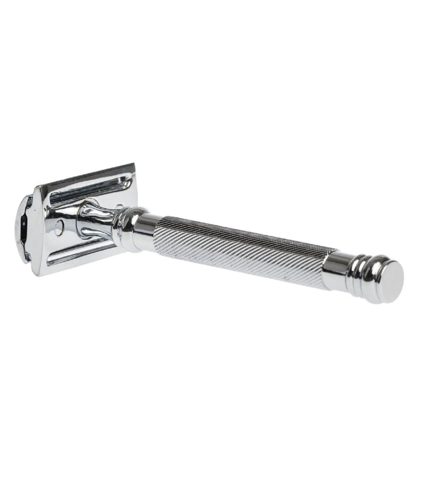 Fendrihan Double Edge Safety Razor - Classic Barber Pole Handle | Premium Shaving Gear for International Shipping - Buy Online on GoSupps.com