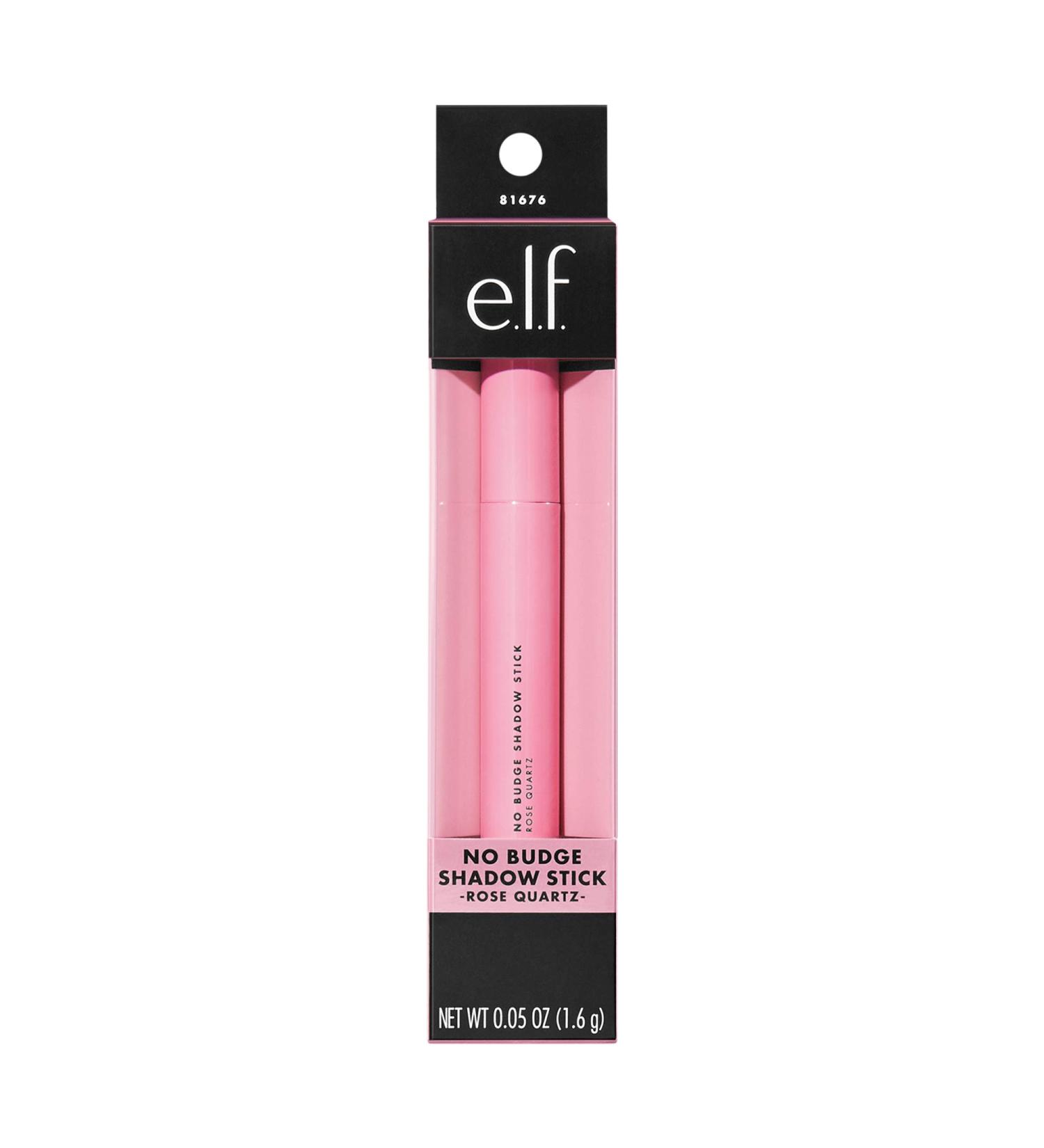 e.l.f. Cosmetics No Budge Shadow Stick  Longwear  Smudge-Proof Metallic Eyeshadow  Rose Quartz  0.056 Oz (1.6g)