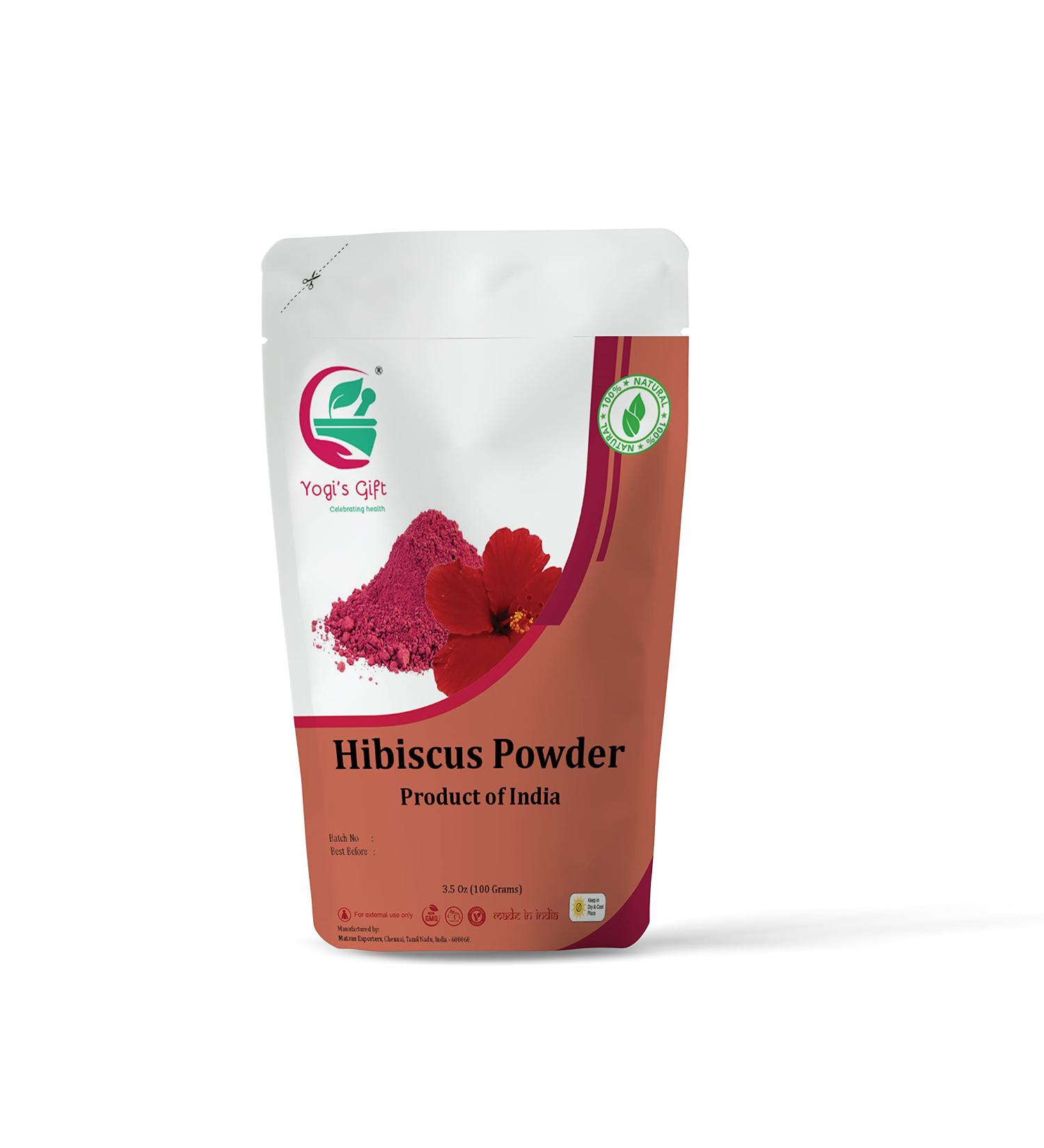 Hibiscus powder 3.5 oz | aka Hibiscus rosa-sinensis | By Yogi s Gift