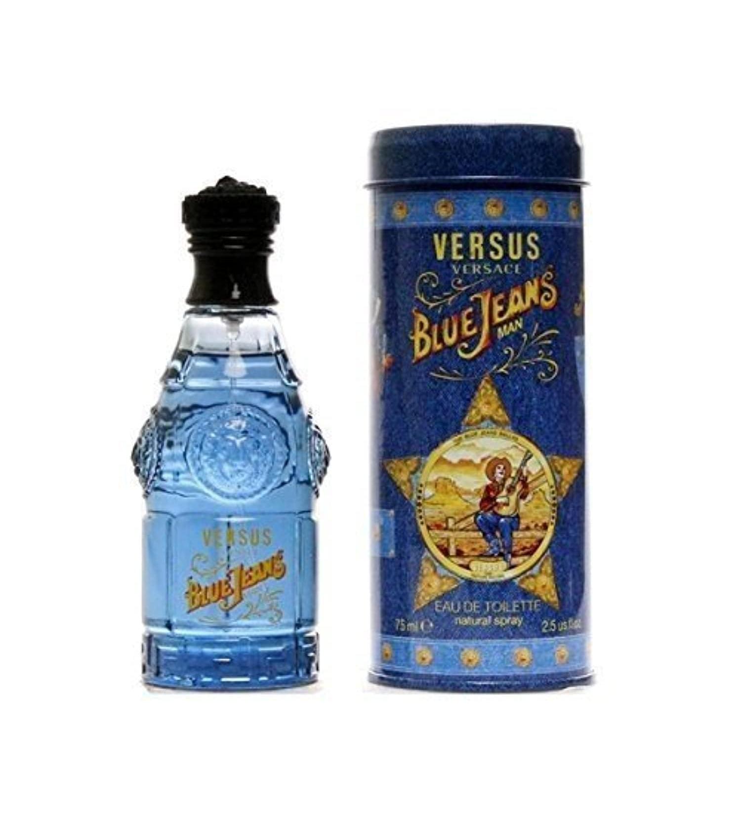 Versus Blue Jeans By Gianni Versace For Men Eau De Toilette Spray 2.5 Ounces 2.5 Fl Oz (Pack of 1)