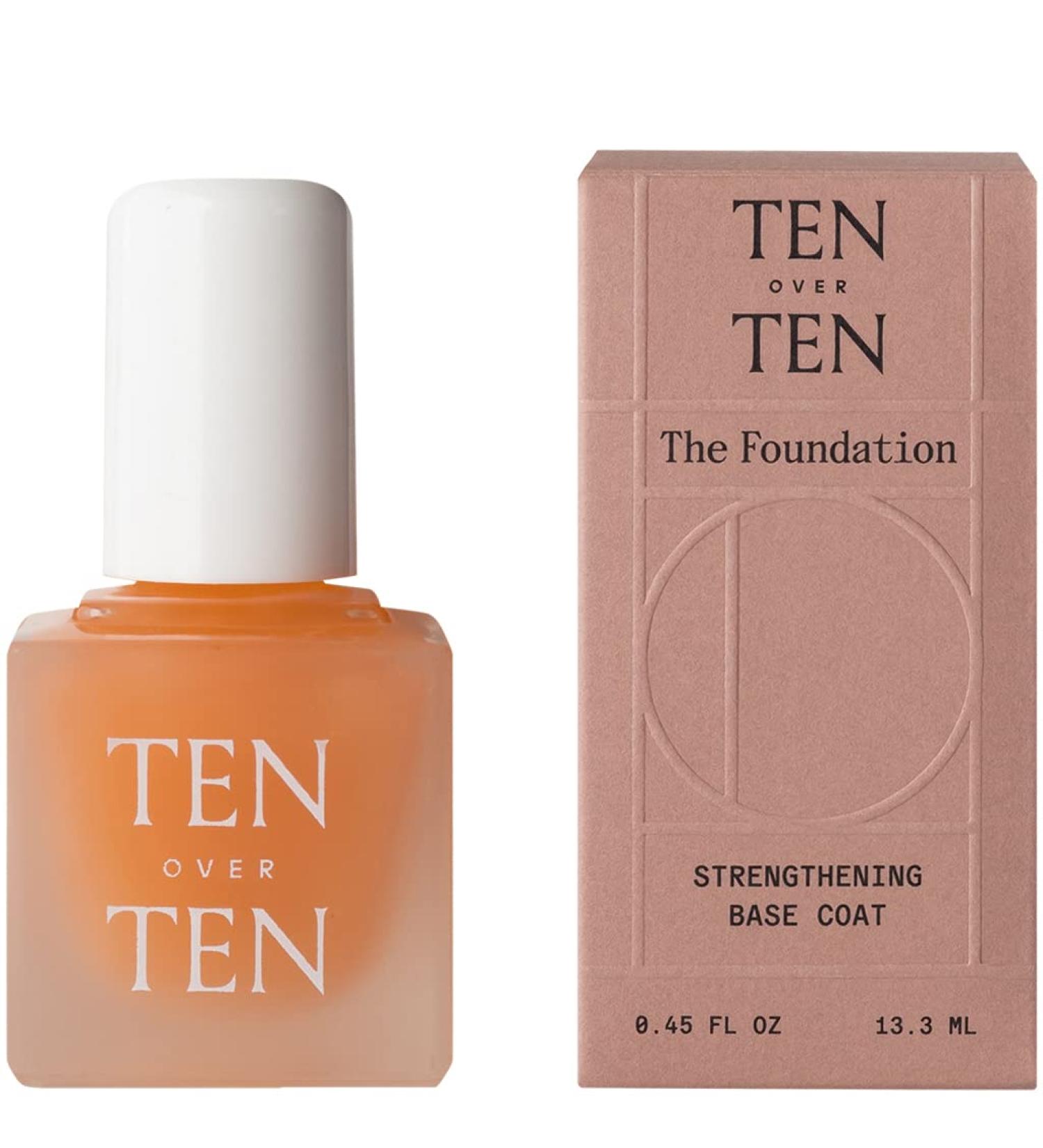 Tenoverten - The Foundation Fortifying Base Coat | Clean  Natural  Non-Toxic Nail Care (0.45 fl oz | 13.3 mL)