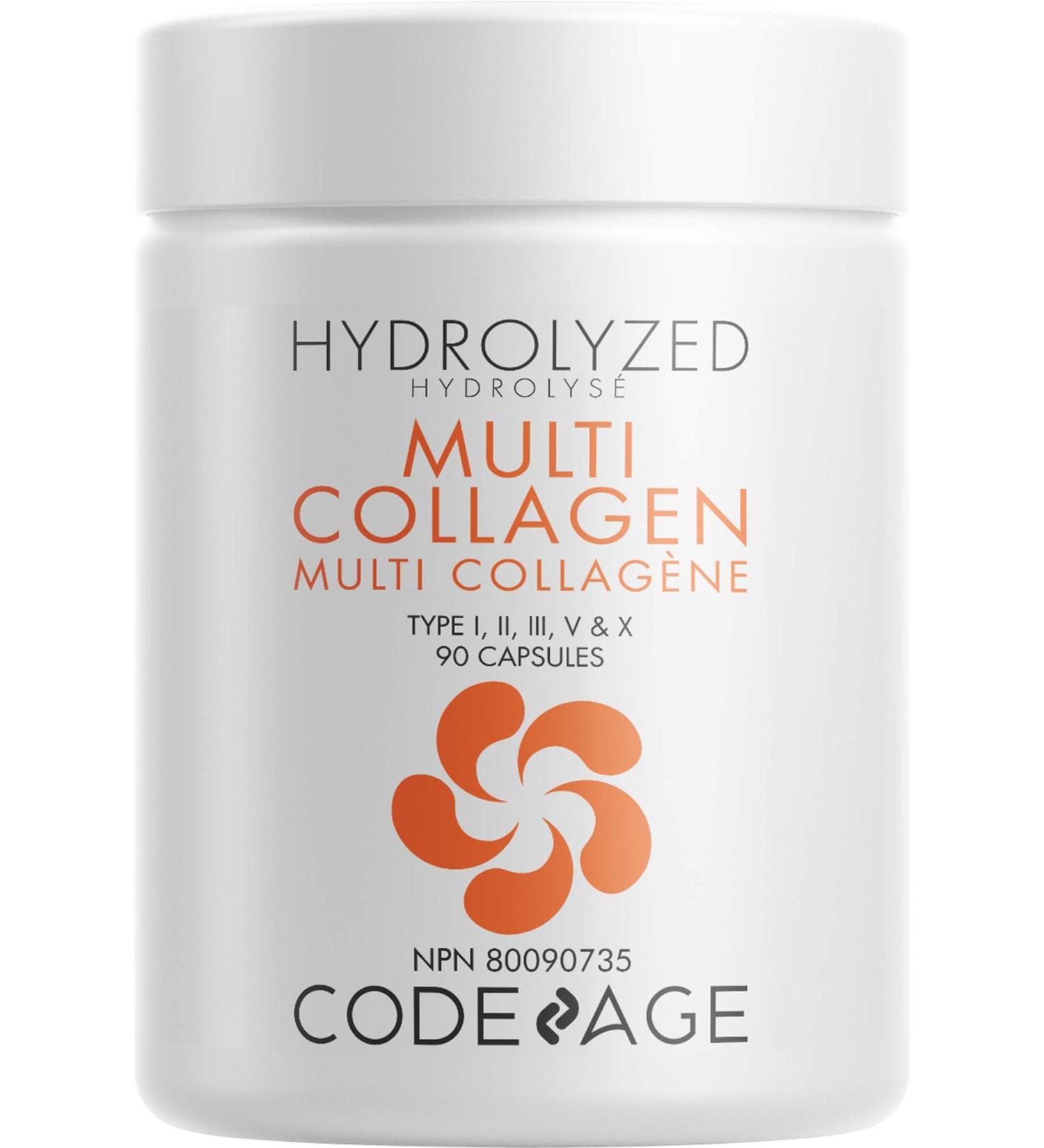 Codeage Multi Collagen Protein Capsules Type I II III V X Grass Fed & Hydrolyzed Collagen Pills Supplement All in One Collagen Bone Broth Amla Berry Source of Vitamin C Non-GMO 90 Count - Buy Online on GoSupps.com