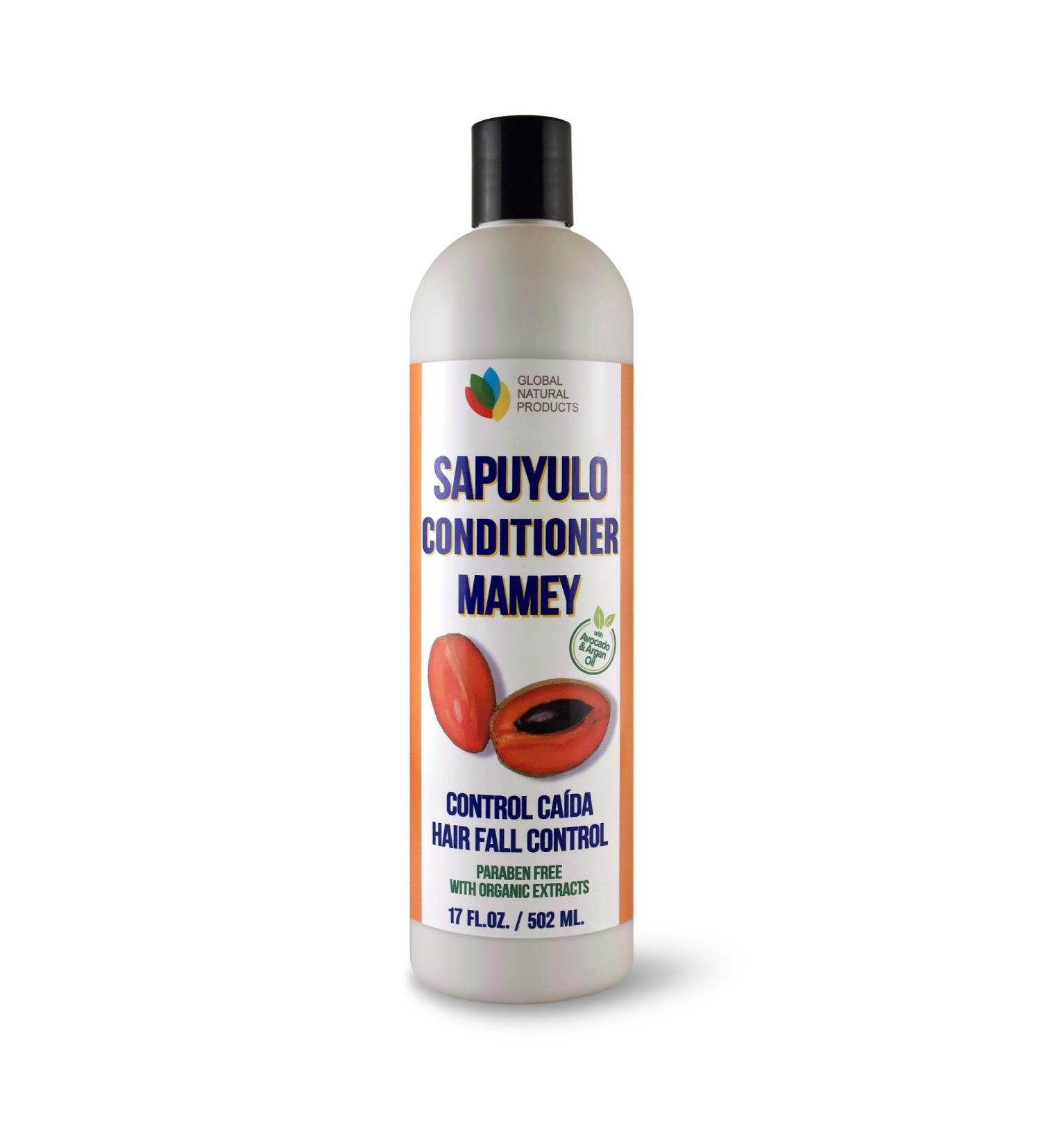 SAPUYULO CONDITIONER 17 OZ. HAIR FALL CONTROL CONTROL CAIDA PARABEN FREE WITH ORGANIC EXTRACTS REFORZADO CON ACEITE DE AGUACATE Y ARGAN. AYUDA AL CRECIMIENTO DEL CABELLO.