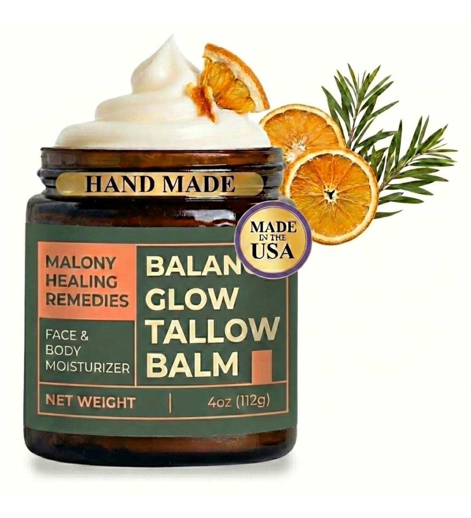 Maloney Healing Remedies Beef Tallow Face Cream & Tallow Lotion Whipped Tallow Body Butter Made with Grass-Fed Beef Tallow for Face & Body Moisturizing - Buy Online on GoSupps.com