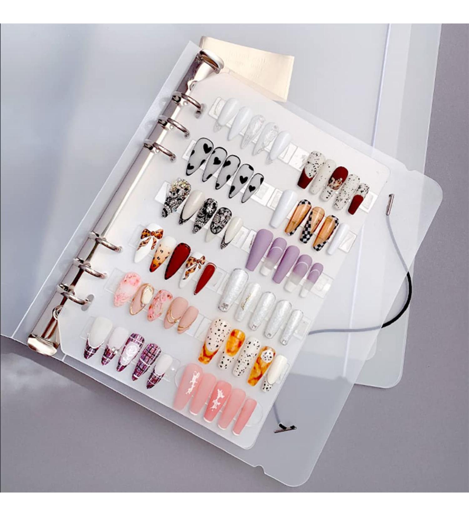 Press On Nail Organizer & Packaging Book for Fake Nails - Removable Storage Case - A5 Size - Buy Online on GoSupps.com