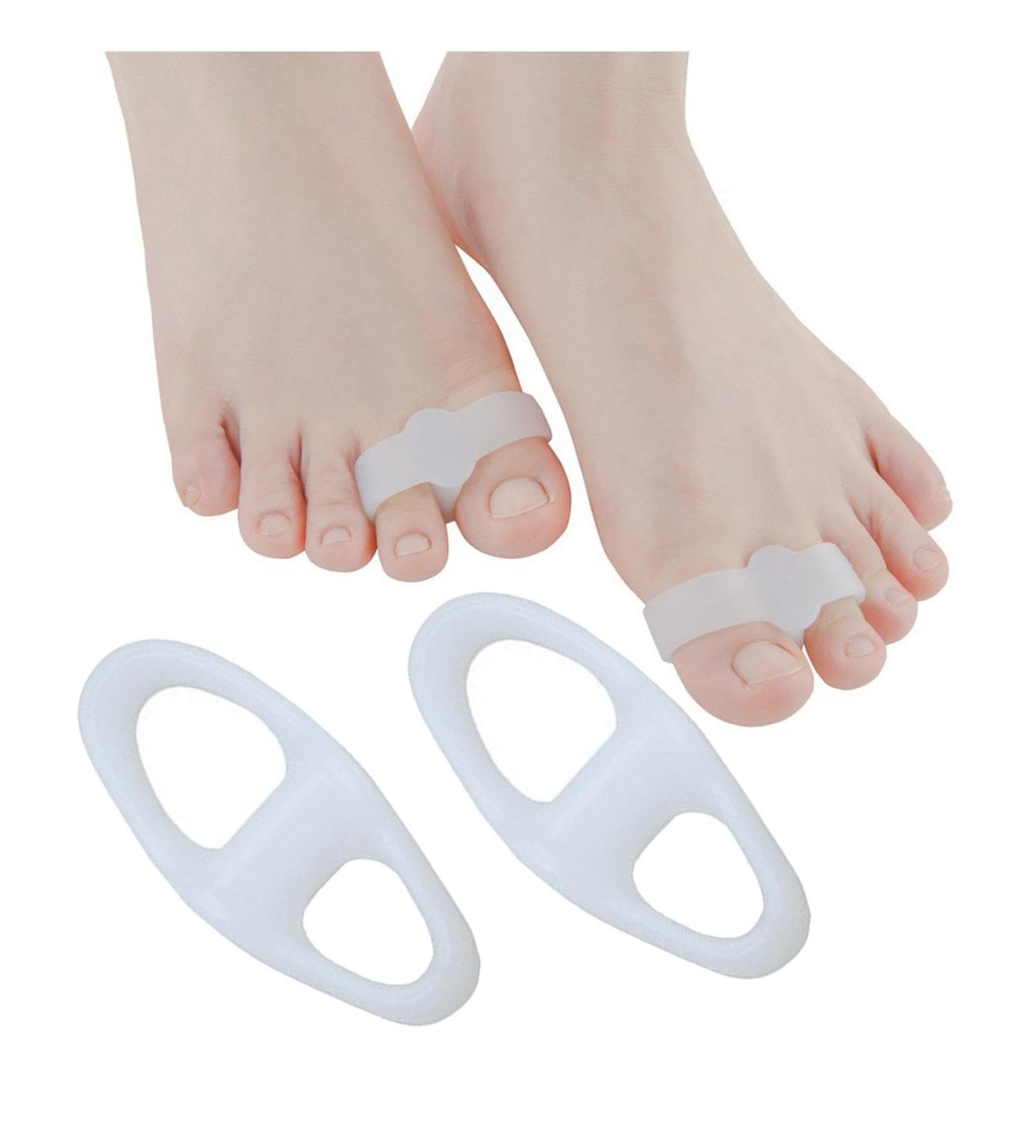 Krujecnt Silicone Toe Spreader - Reusable Orthotic Foot Separator for Hammer Toe Relief & Friction Prevention - Portable & Effective Care for Healthy Toes - Buy Online on GoSupps.com