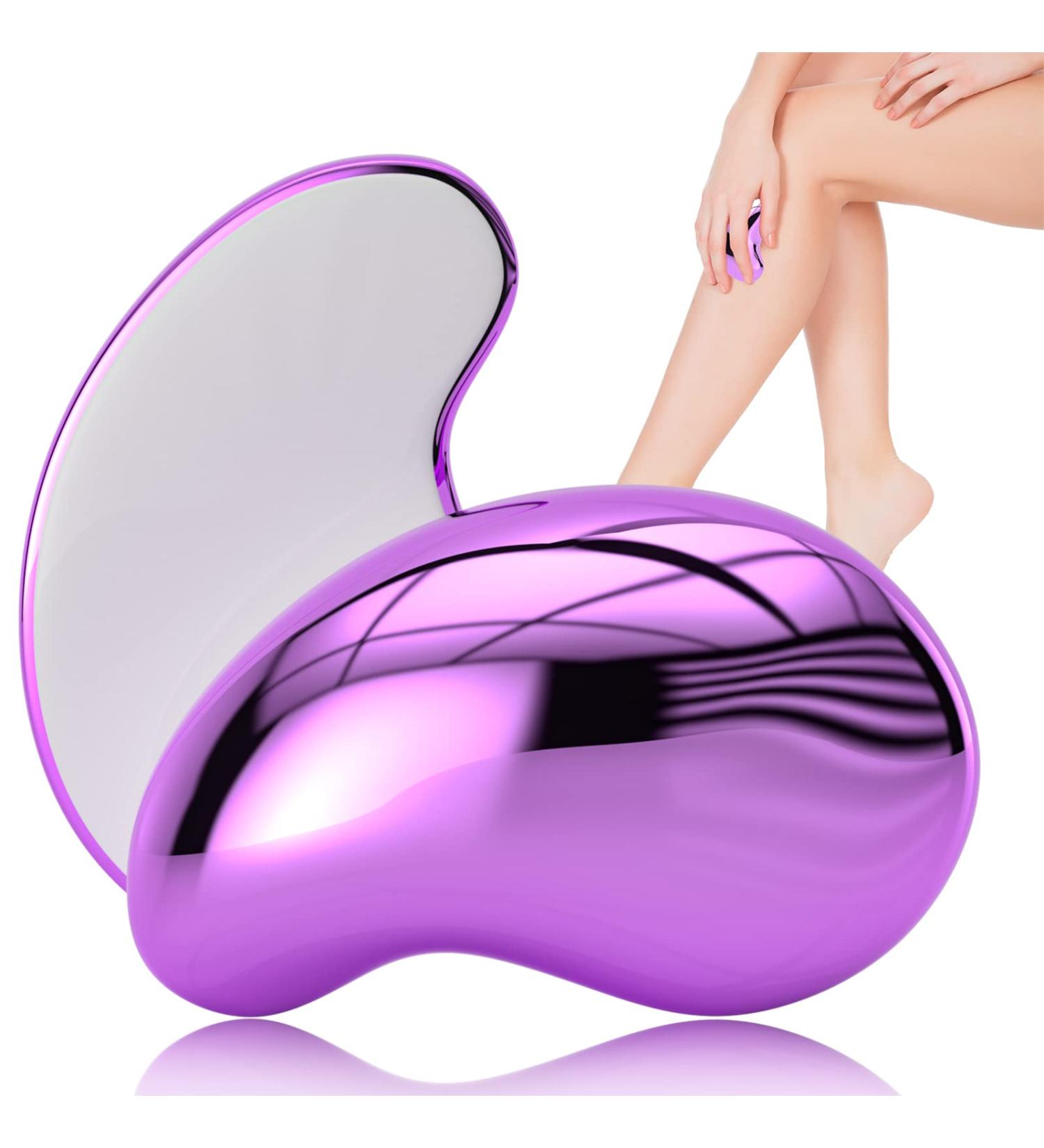 BOIIRONT Upgraded Crystal Hair Eraser for Hair Removal - Gentle Skin Exfoliation - Men and Women - Purple Color - Buy Online on GoSupps.com