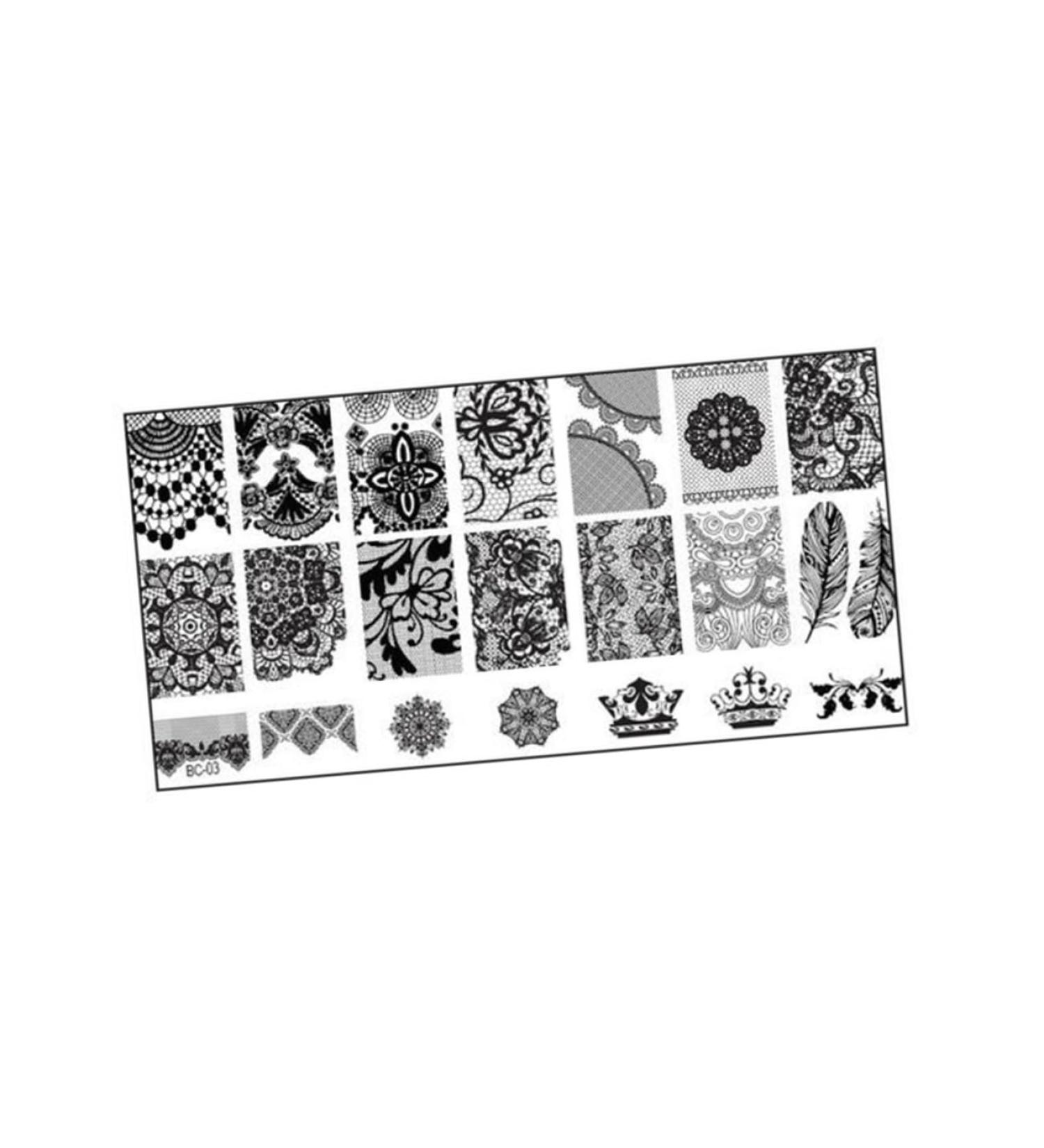 Beaupretty Nail Stamping Plates for art art tool para u as s decorating polish manicure art decoration Art Stamp die Nail Art Stamper - Buy Online on GoSupps.com