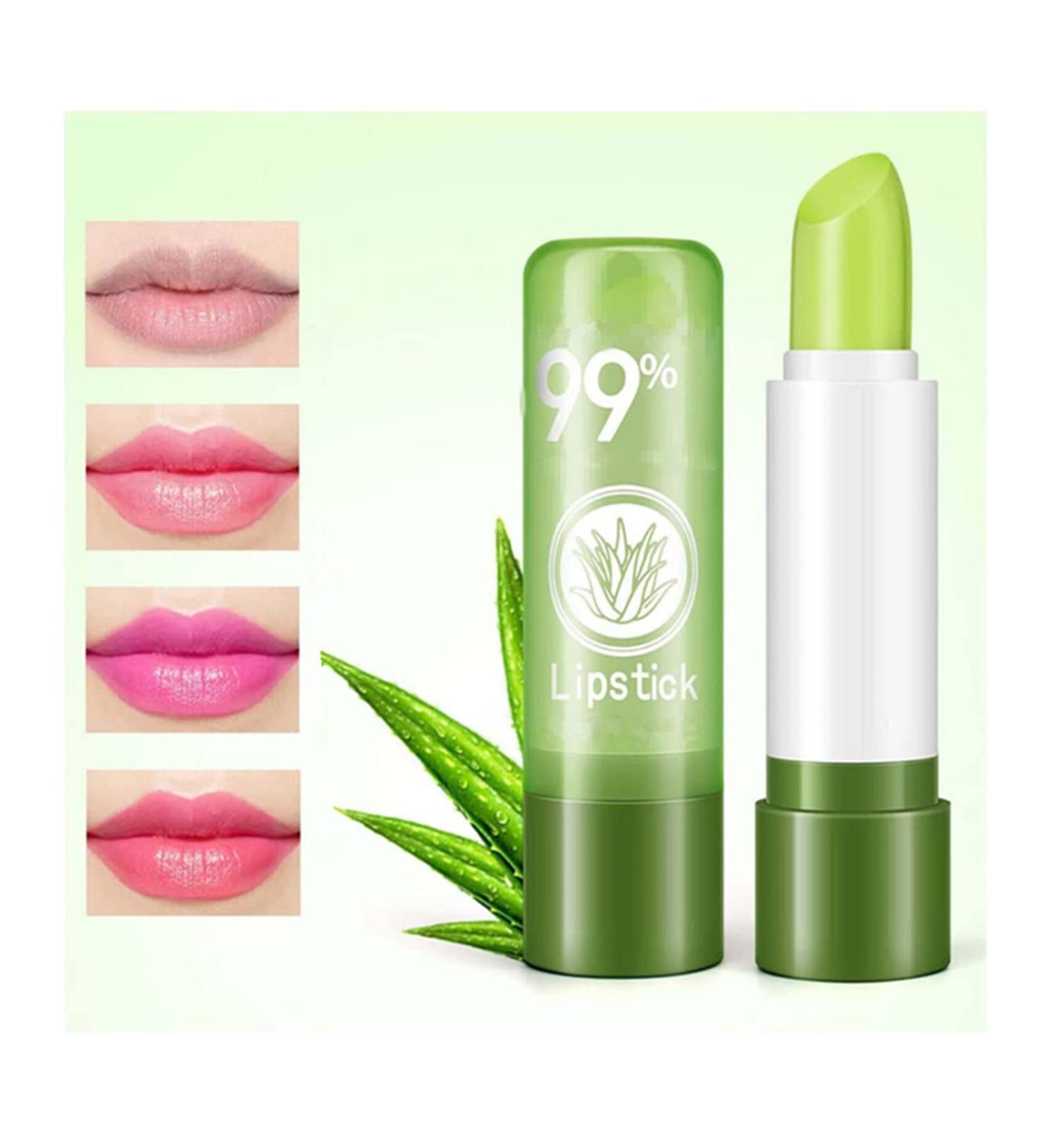 Gokame Aloe Vera Jelly Lipstick - Long Lasting Color Changing Lip Balm & Moisturizer (1 PC) - Nourishing Magic Lip Gloss for All Skin Tones - Buy Online on GoSupps.com
