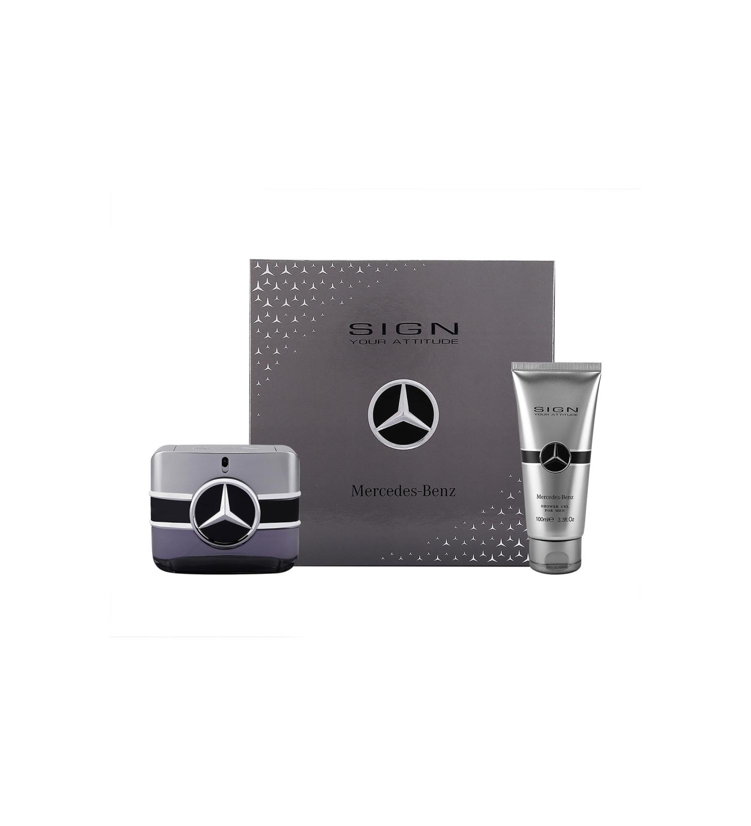 Mercedes-Benz Sign Your Attitude Giftset - Mens Cologne Set - Eau de Toilette Cologne for Men - Mens Body Wash - Bergamot Amber Fragrances - 2 Pc - Buy Online on GoSupps.com