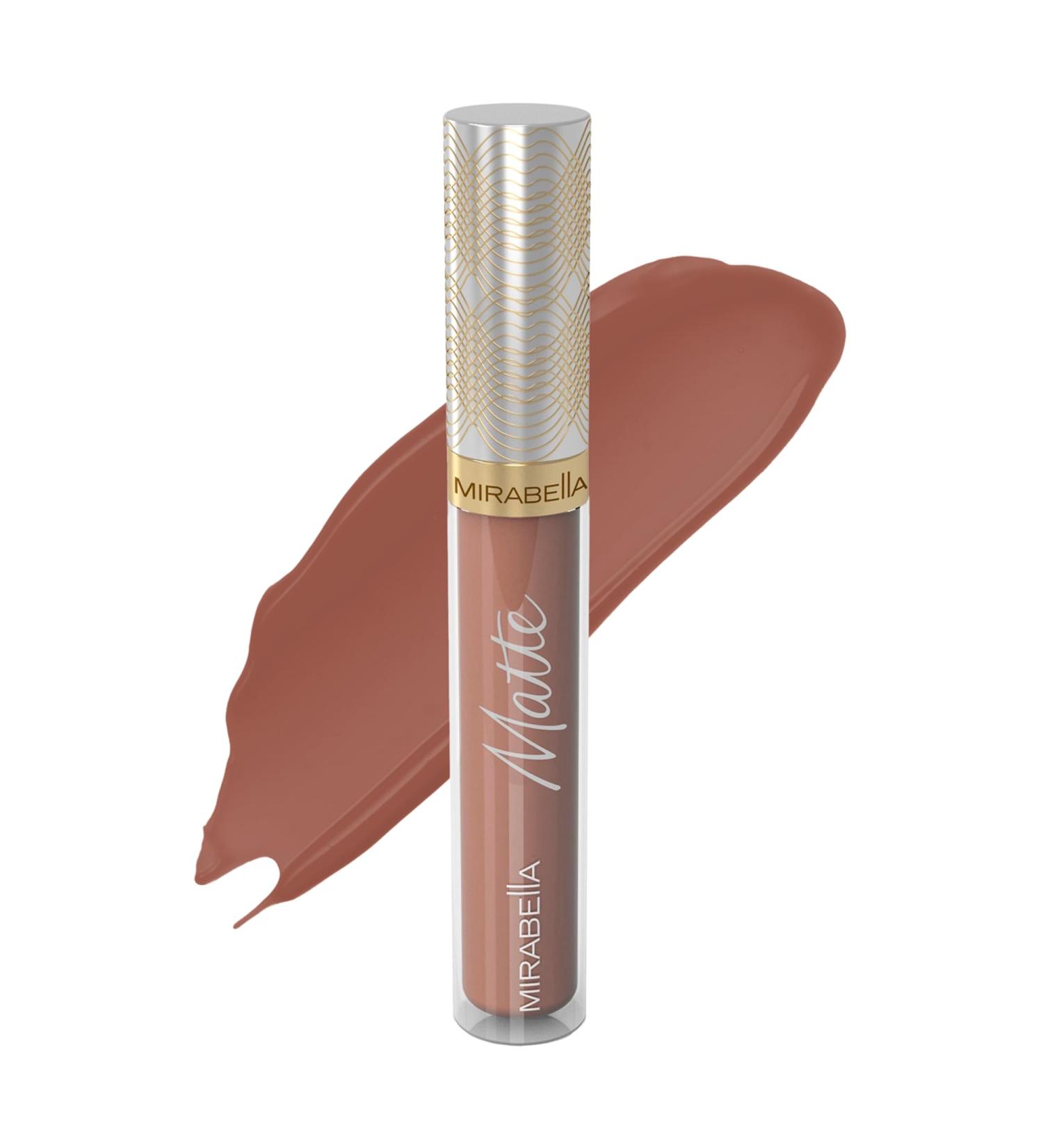 Mirabella Matte Lip Gloss Classic (Matte Taupe Nude) - Long-Wear Luxe Formula - Buy Online on GoSupps.com