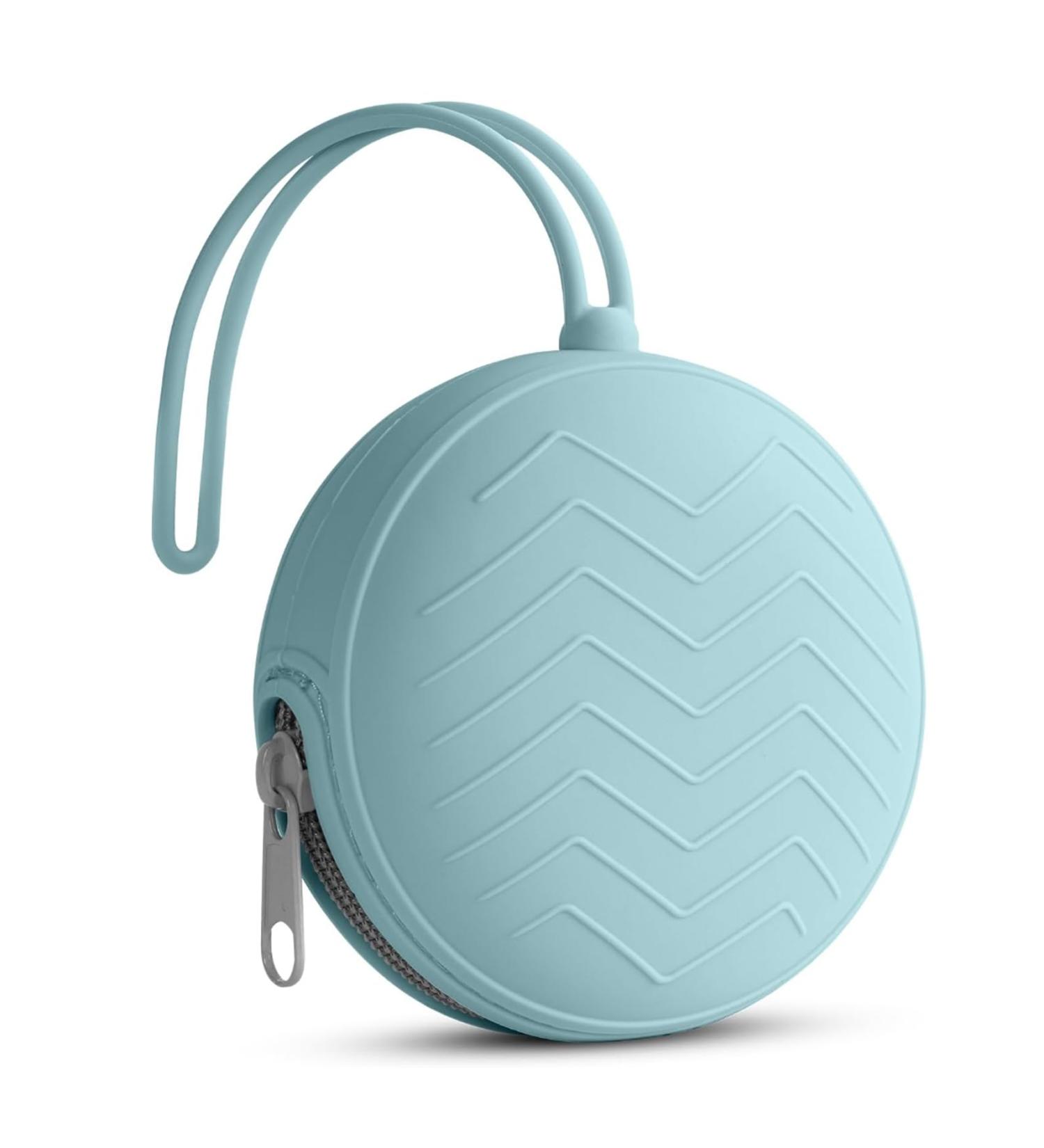 Shubeeieumi Silicone Pacifier Box - BPA-Free Storage Holder Case | Portable Dustproof Design Large Capacity (Blue) - Ideal for On-the-Go Moms - Buy Online on GoSupps.com