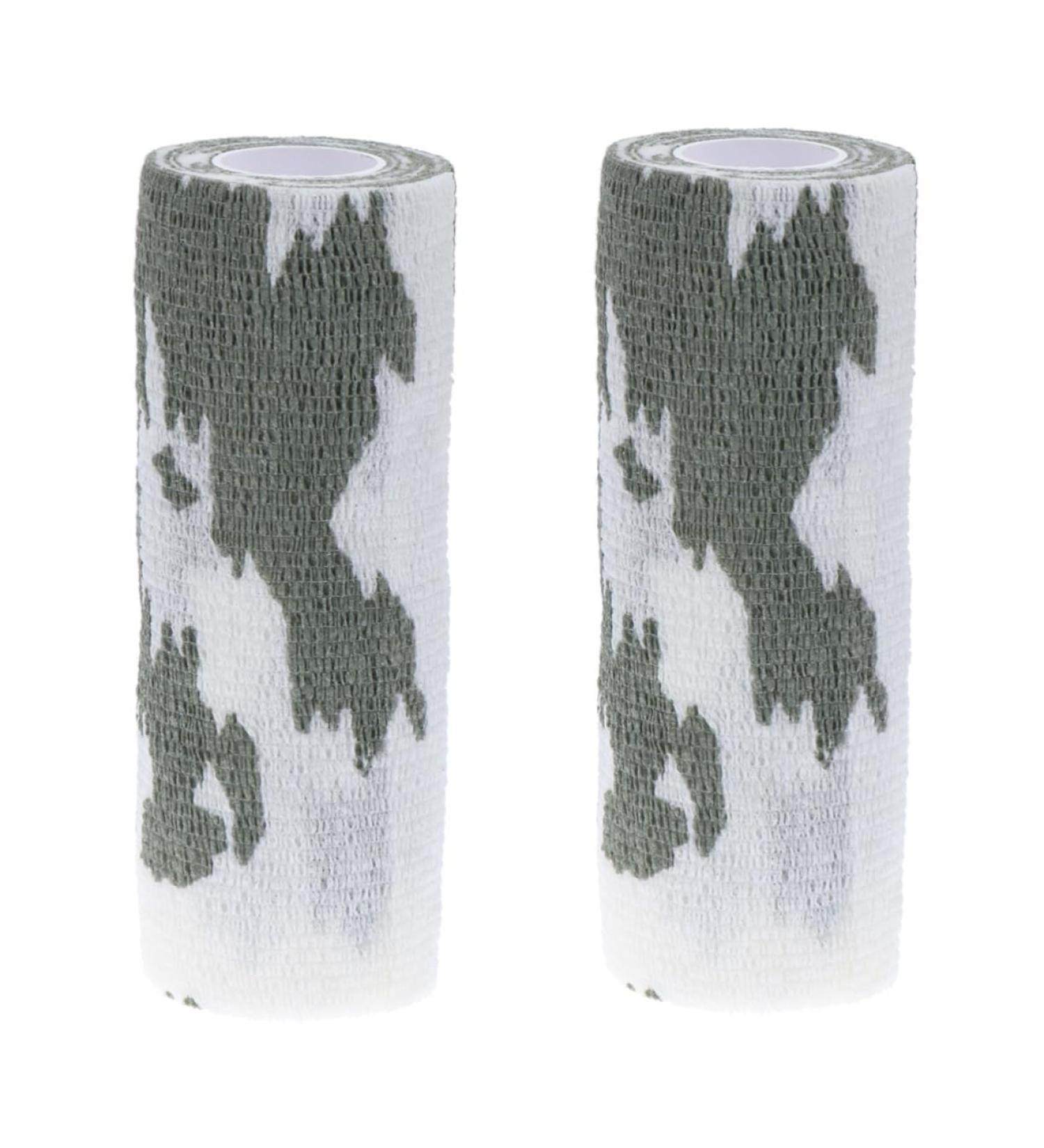 GLEAVI 2 Rolls Cohesive Tape - Cotton Sports Wrap Adhesive Camouflage Gauze for Enhanced Support | International Shipping Available - Buy Online on GoSupps.com