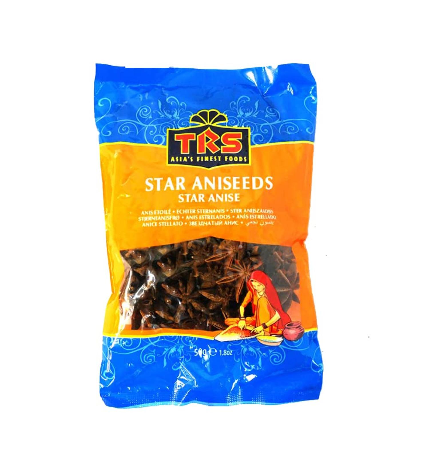 TRS Star Aniseed | 50G | Badian |Whole Seeds | Great Flavour for Food |Spice | Authenticate Taste | Indian Origin - Buy Online on GoSupps.com