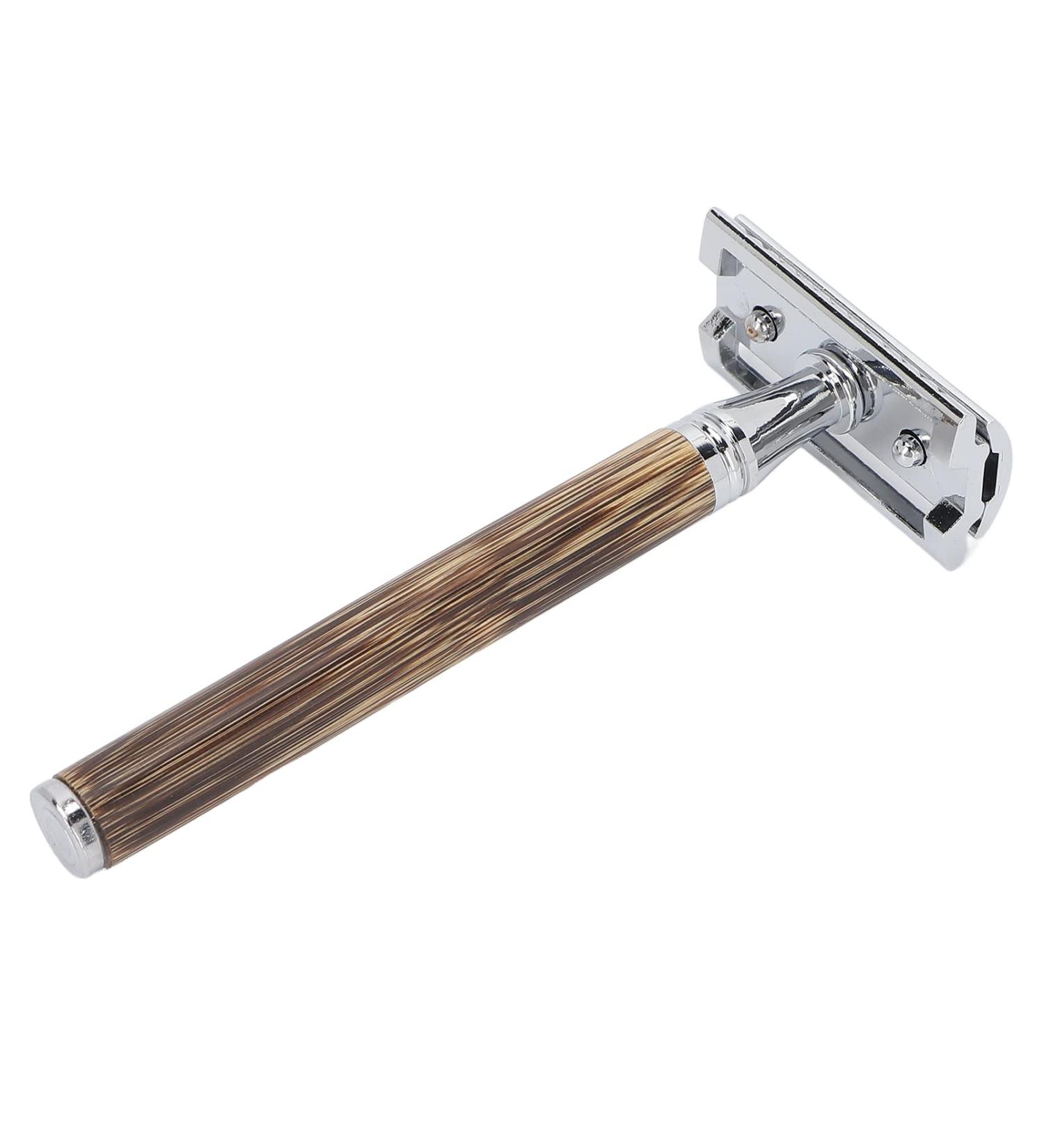 Portable Manual Shaver | Professional Wear-Resistant Safety Razor for Men's Facial Care | Ideal for Home & Travel - Buy Online on GoSupps.com