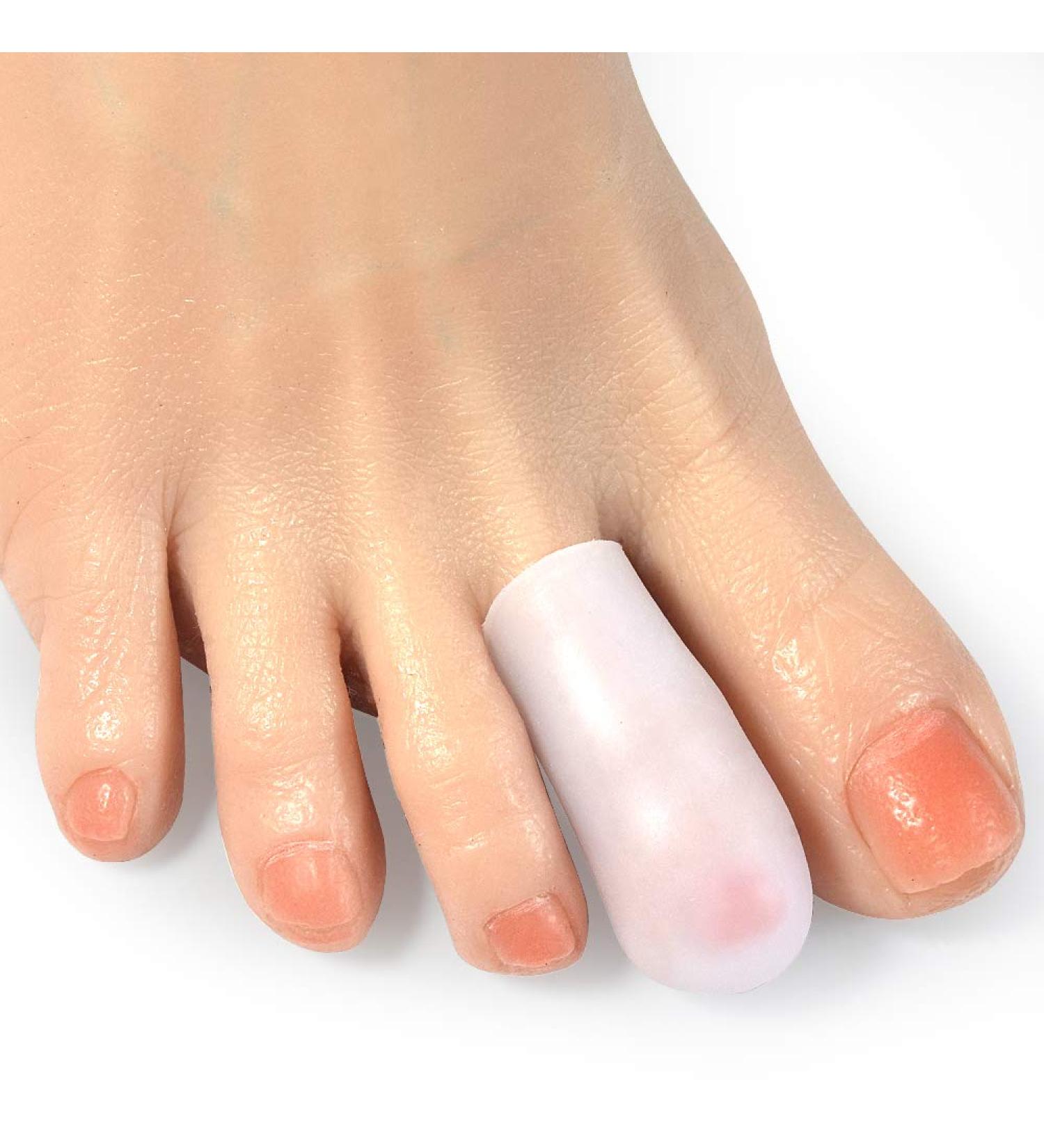 Gel Toe Protector Caps - 10 Pcs, Prevent Blister, Callus & Corn - White - Buy Online on GoSupps.com