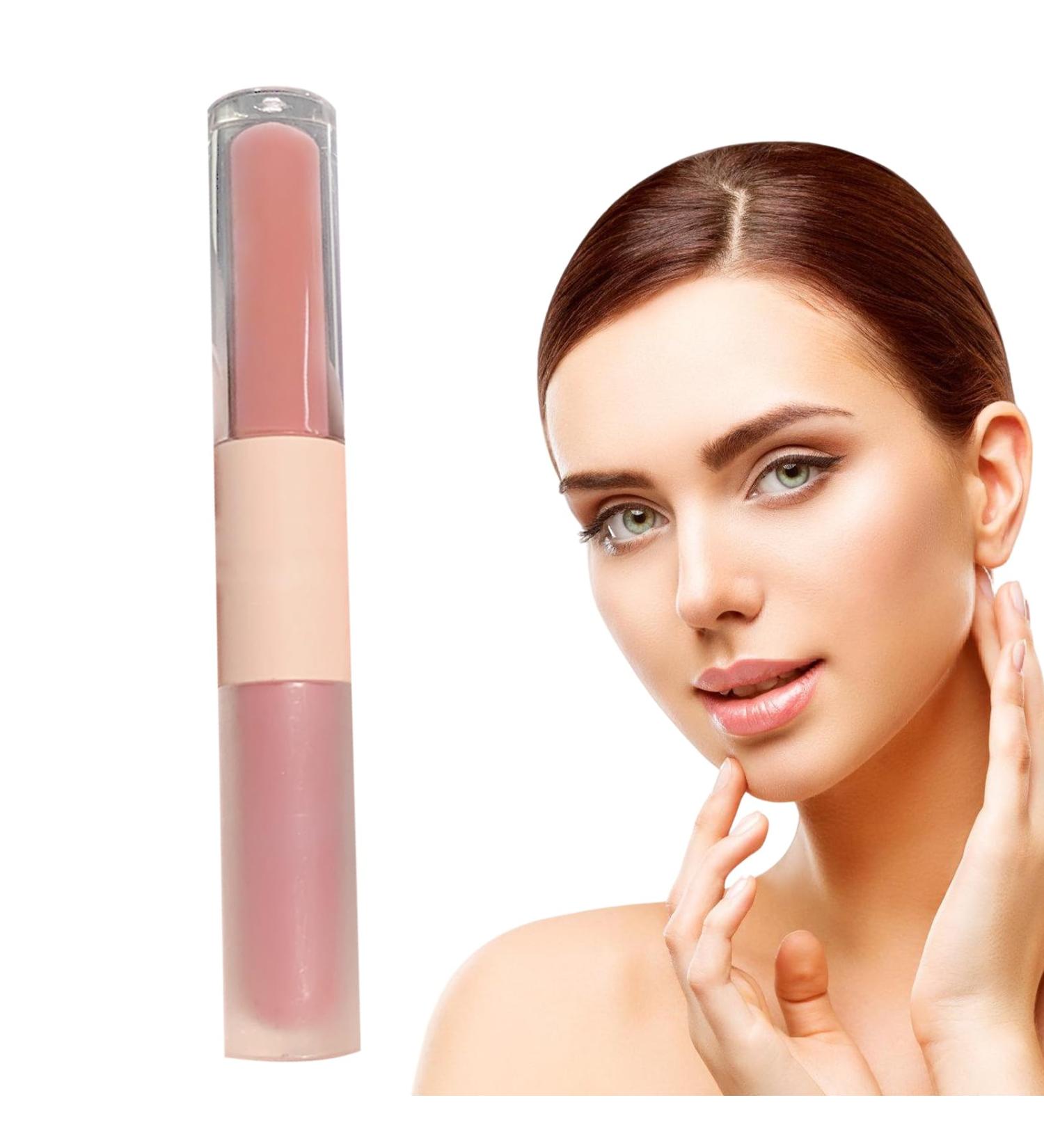  Eastuy Water Glass Lip Gloss | Non-sticky Lip Balm with 2 Heads Lip Makeup for Home Dates Travel Shopping Meetings Parties Proms by Eastuy - Buy Online on GoSupps.com
