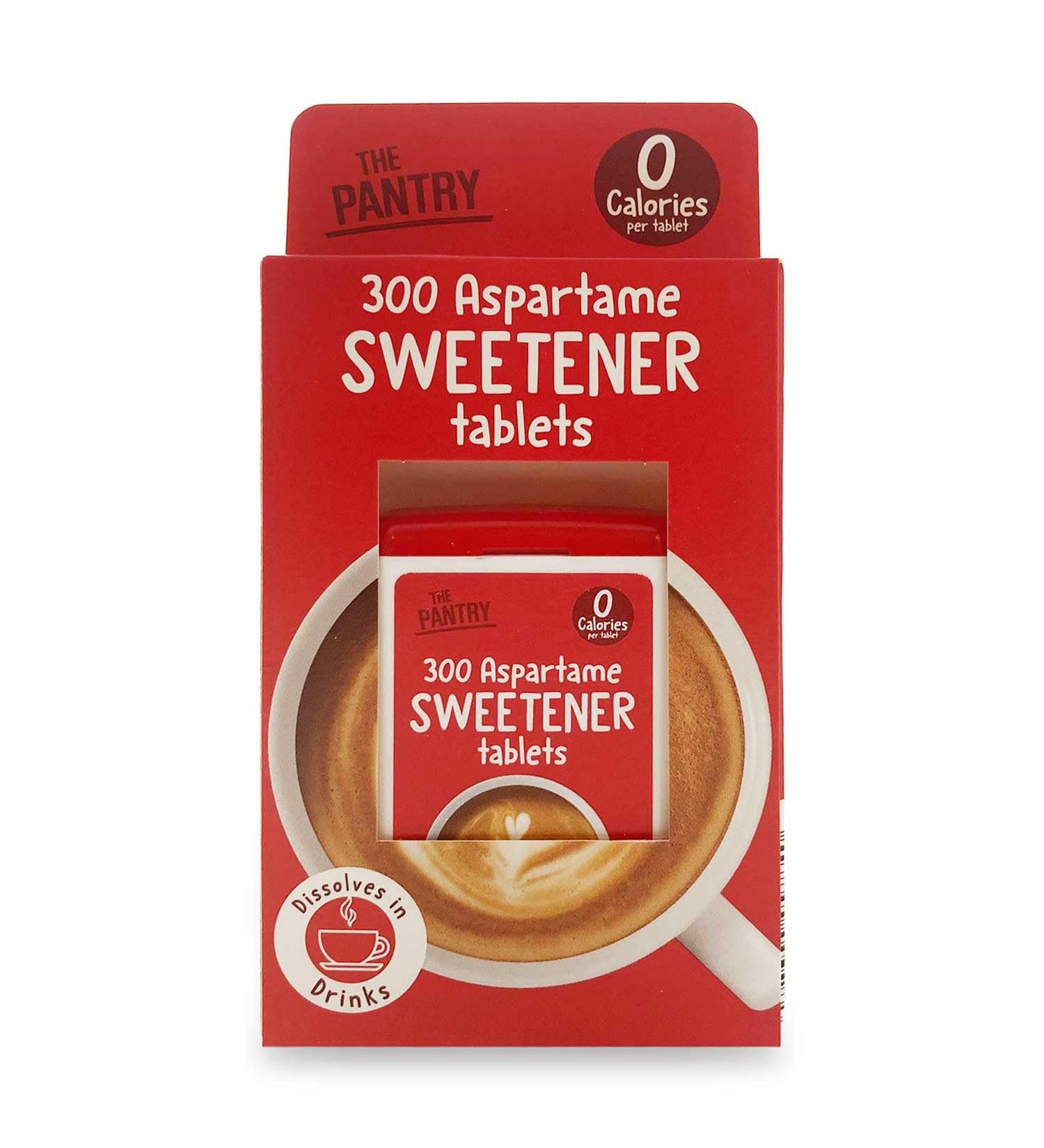 The Pantry Aspartame Sweetener Tablets 300 Pack suitable for Vegetarian