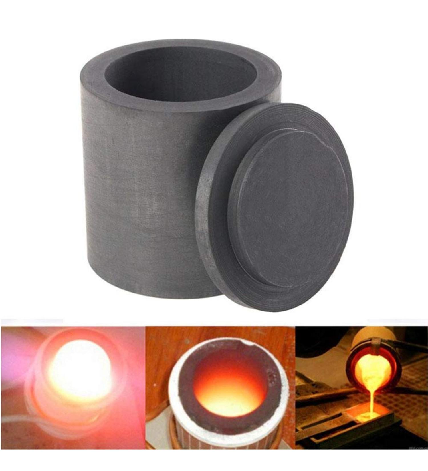 Salmue Mini High Purity Graphite Melting Crucible with Lid - Jewelry Tools for Gold Silver Metal Casting - Buy Online on GoSupps.com