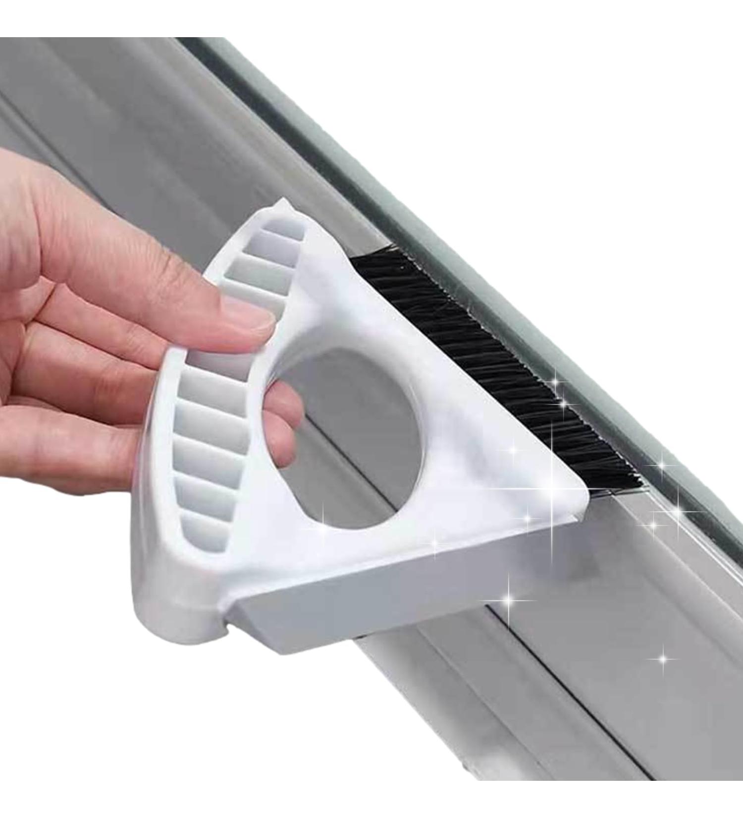 Buerfu Window Groove Cleaning Brushes - 3-in-1 Window Track Cleaner Multifunctional - Cleaning Brush Set with Hangable Design for Kitchen Bathroom - Buy Online on GoSupps.com