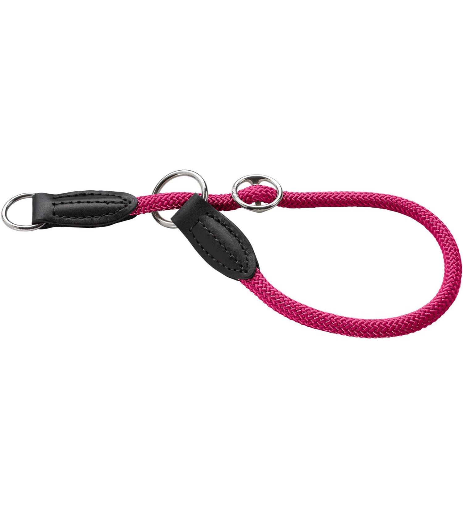 HUNTER Freestyle Dressage Dog Collar - Robust Weatherproof Pull Stopper - Size 60 (L-XL) - Raspberry - Buy Online on GoSupps.com