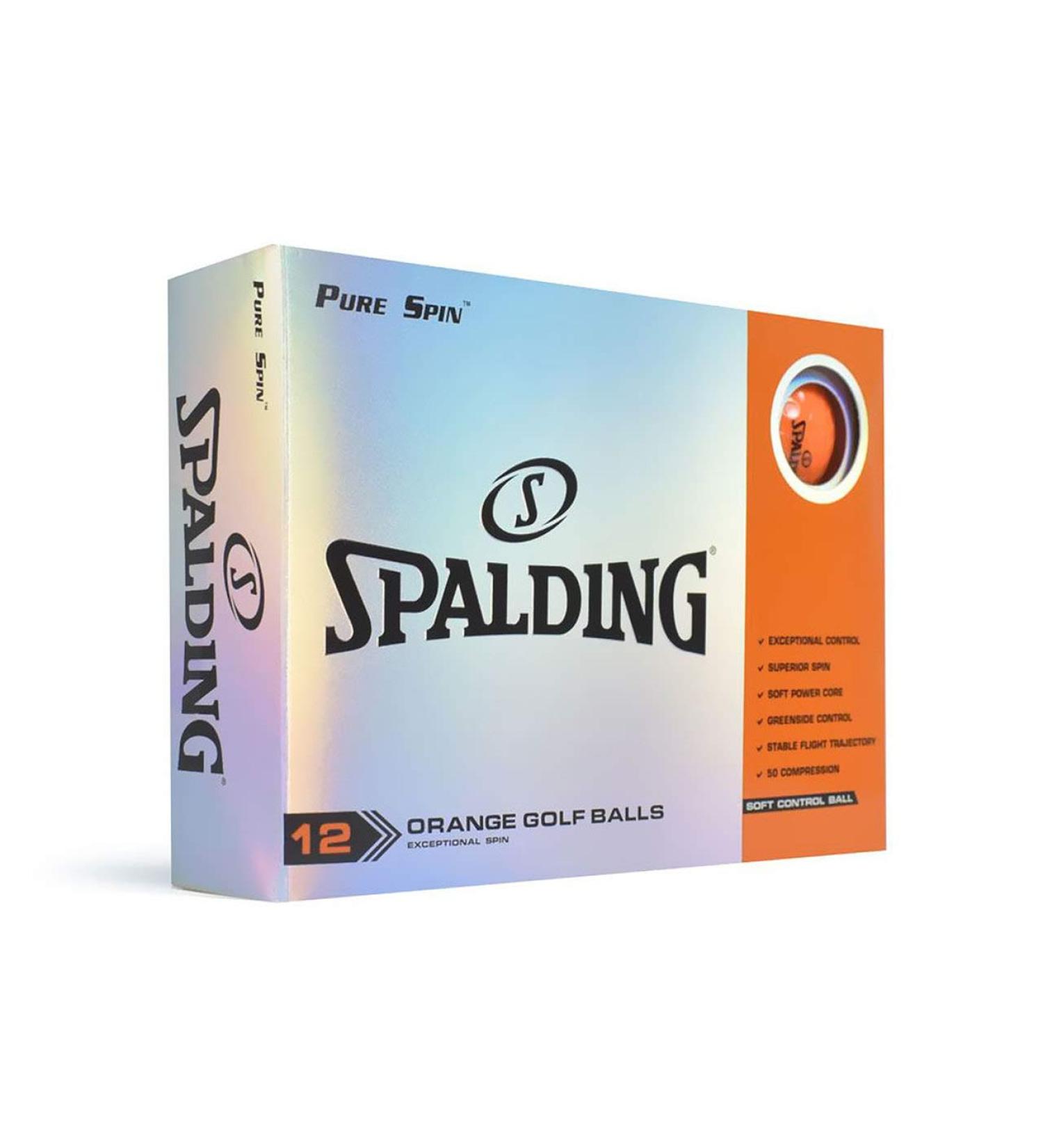 Spalding Pure Spin 12 Ball Pack - Orange