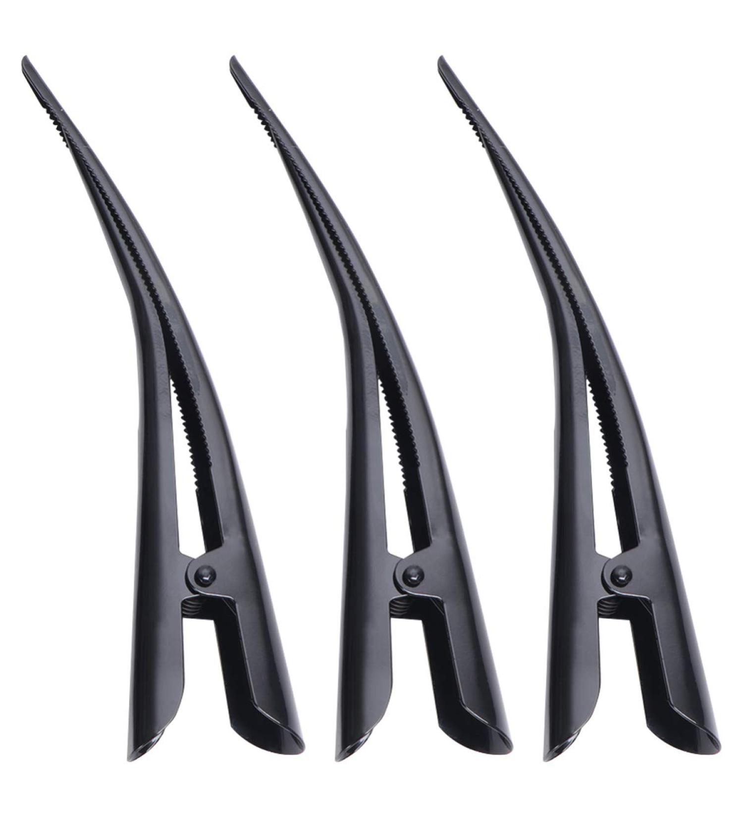 Minkissy Metal Duck Beak Cut Clips - 3 Piece Set | Slipproof Hair Styling Clips for Hairdressers & Salons | Hair Color & Cutting Tools - Buy Online on GoSupps.com