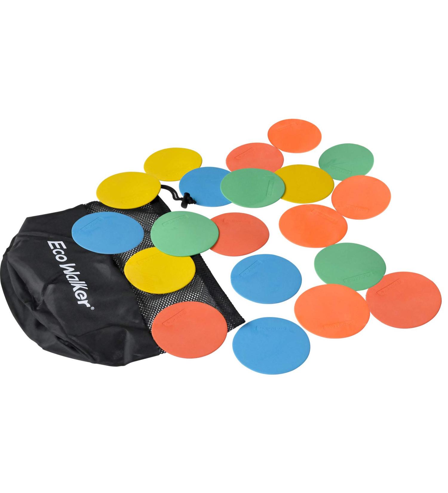 Eco Walker 4inch Mini Floor Spot Markers - Set of 20pcs in Red for Classroom, Preschool, Kindergarten - Buy Online on GoSupps.com