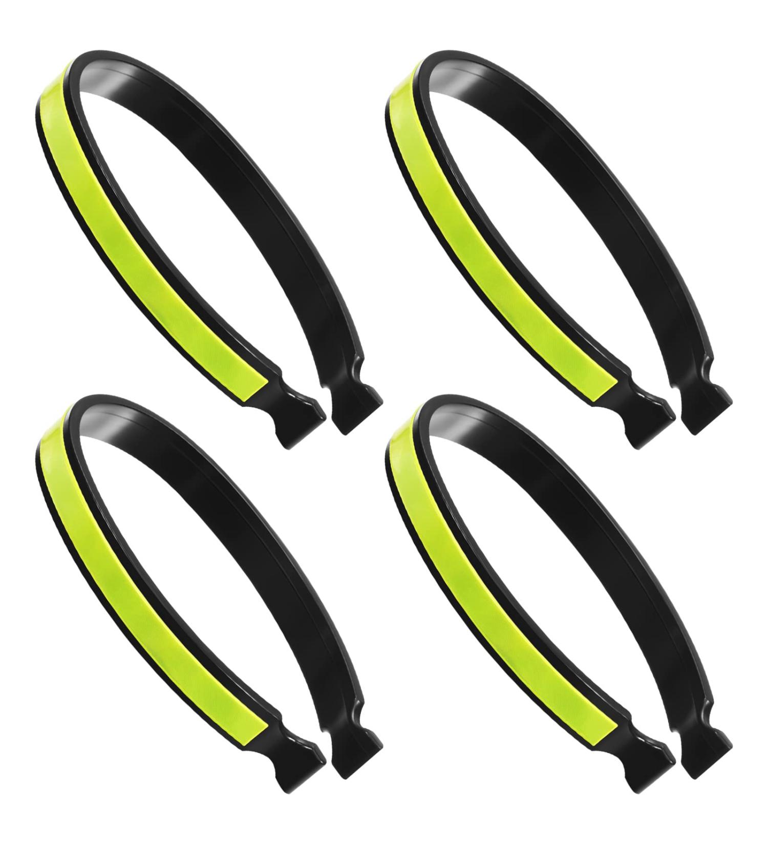 Buy Geosar Reflective Bike Pants Clips Elastic Ankle Tapes for Men & Women Cyclists | Durable PVC Coated Bike Accessories - Buy Online on GoSupps.com
