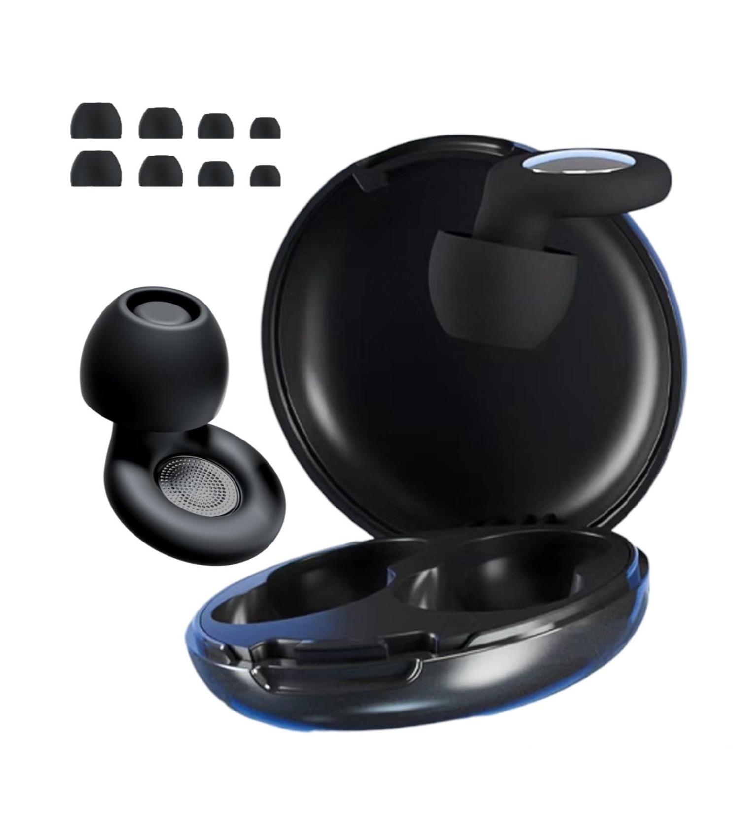 Buy Ear Plugs for Sleeping - Noise Cancelling 30db Silicone Earplugs for Travel Focus & Work - 4 Sizes Available - Black - Buy Online on GoSupps.com