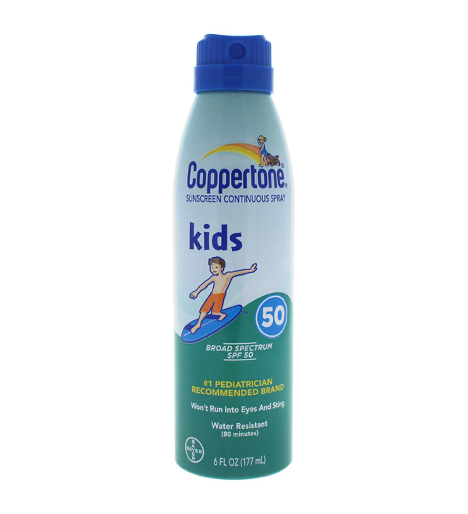 Coppertone Kids Sunscreen Continuous Spray SPF 50 6 oz
