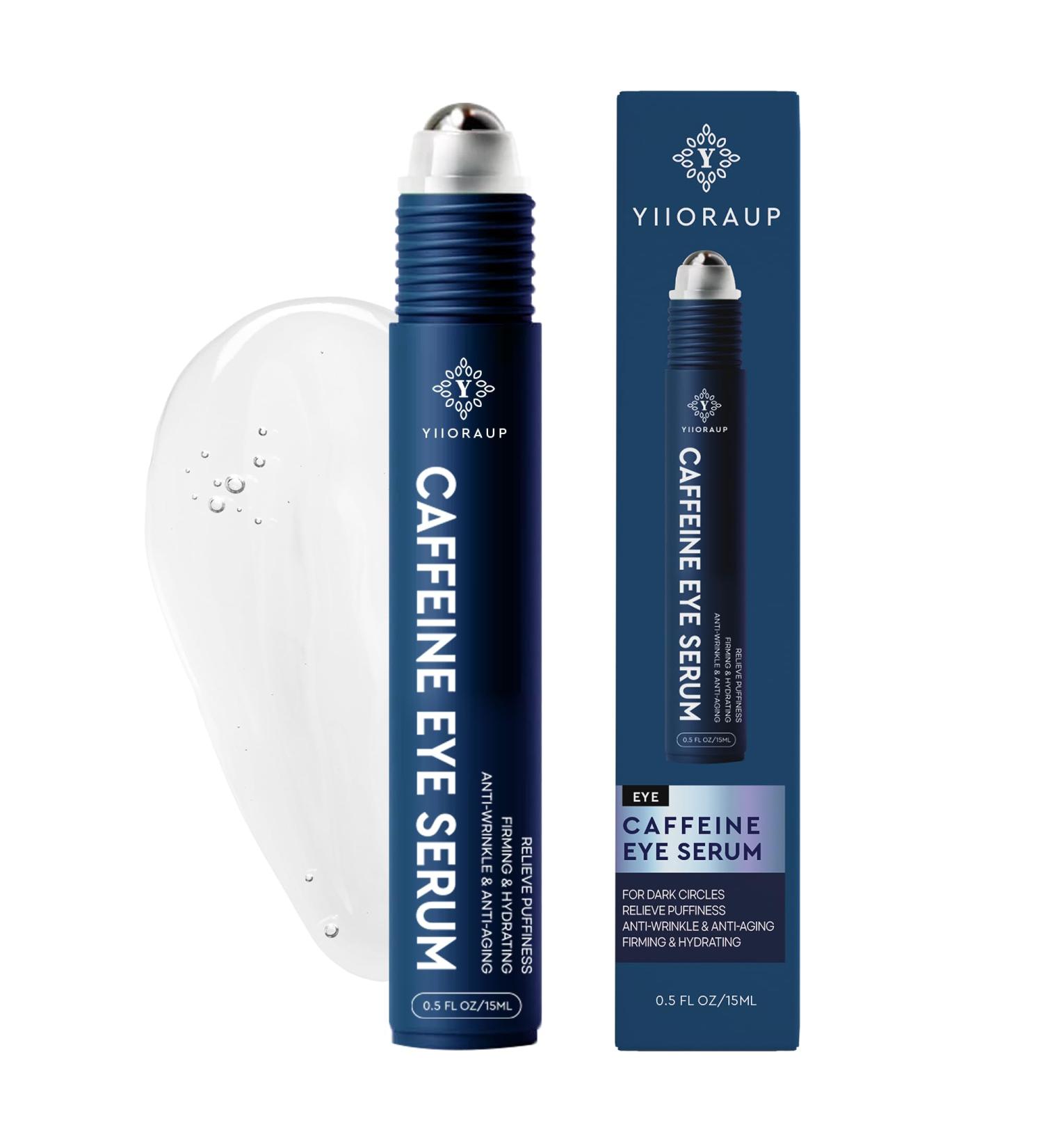 Caffeine Eye Serum for Dark Circles Puffiness Relief 0.5 fl oz Anti-Wrinkle Anti-Aging eye serum for women