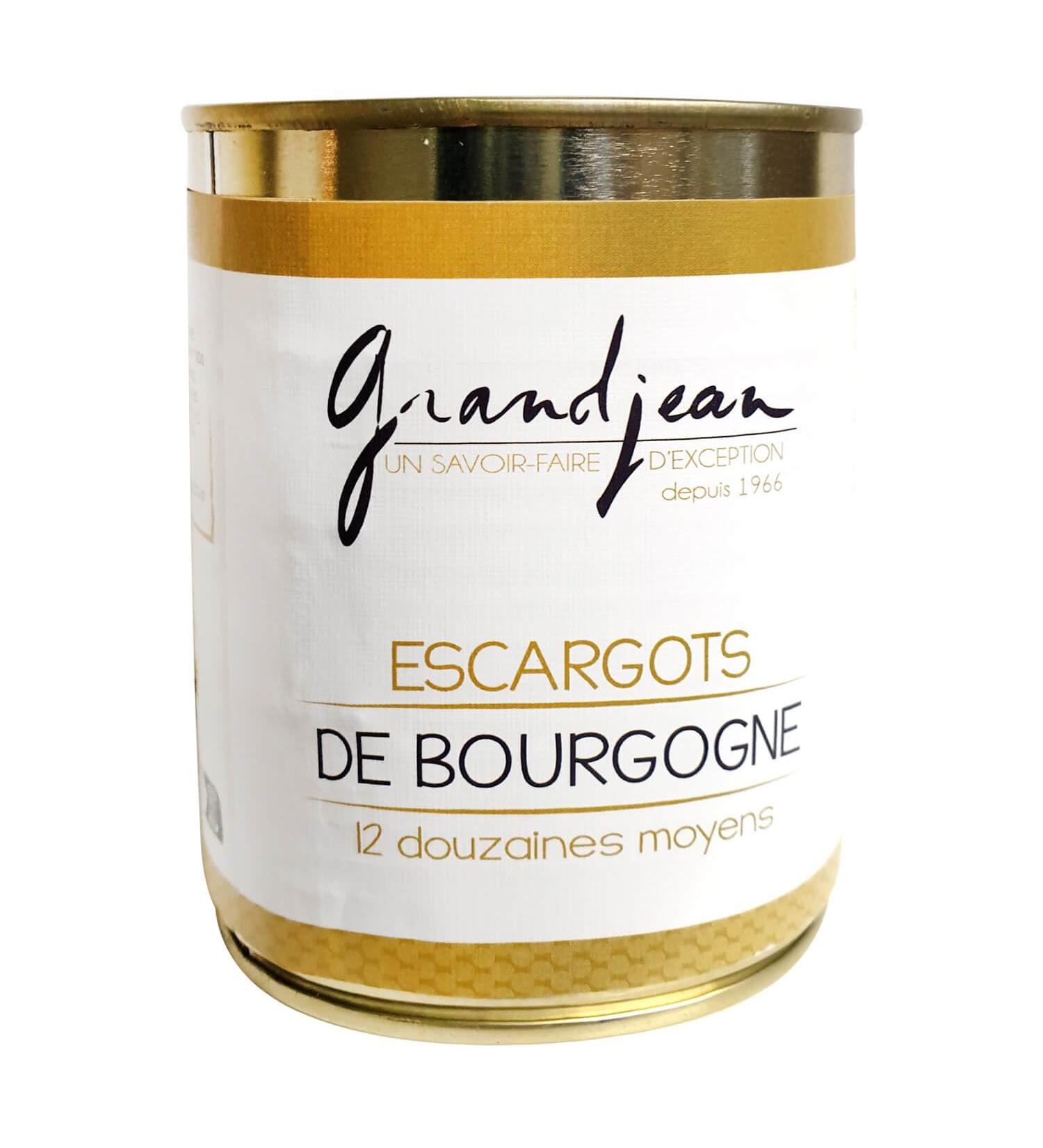 Burgundy Snails 12 Dozen Medium - Canned - Grandjean