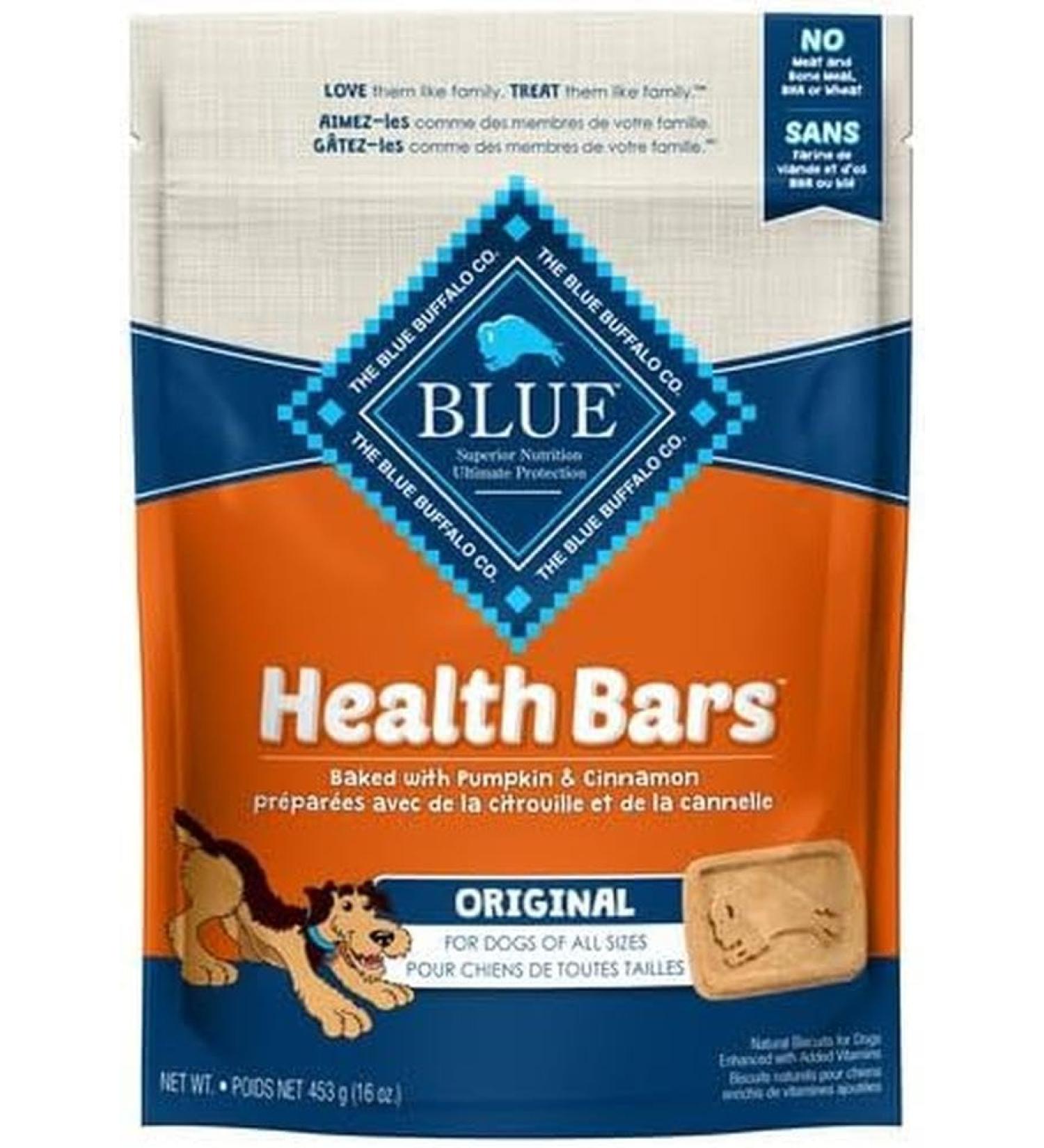 Blue Buffalo Health Bars Pumpkin & Cinnamon Natural Dog Treats 16oz Pumpkin & Cinnamon Health Bars