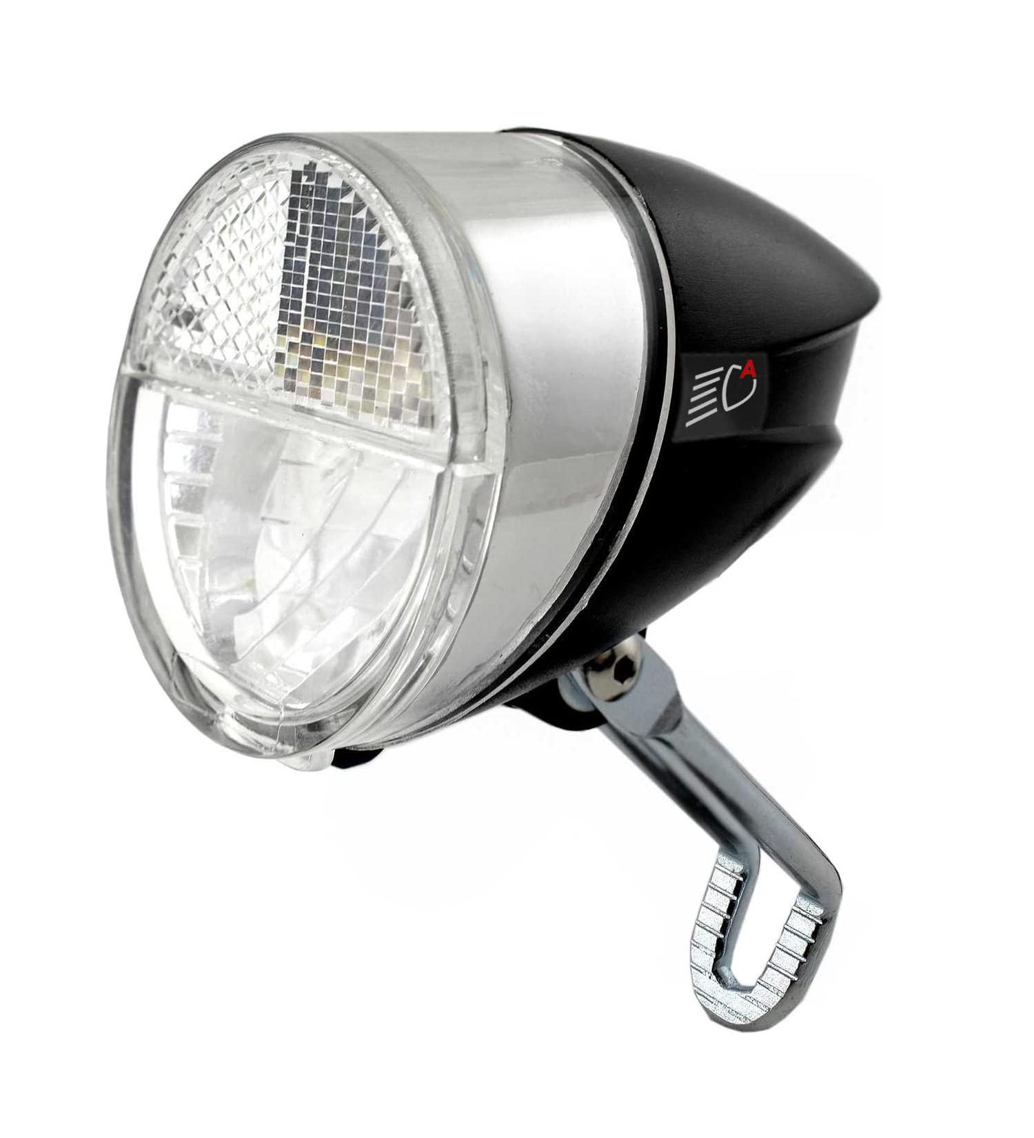 NEAN LED Dynamo Bicycle Light 30 Lux | Automatic & Parking Light | StVZO Approved Front Lamp - Black - Buy Online on GoSupps.com