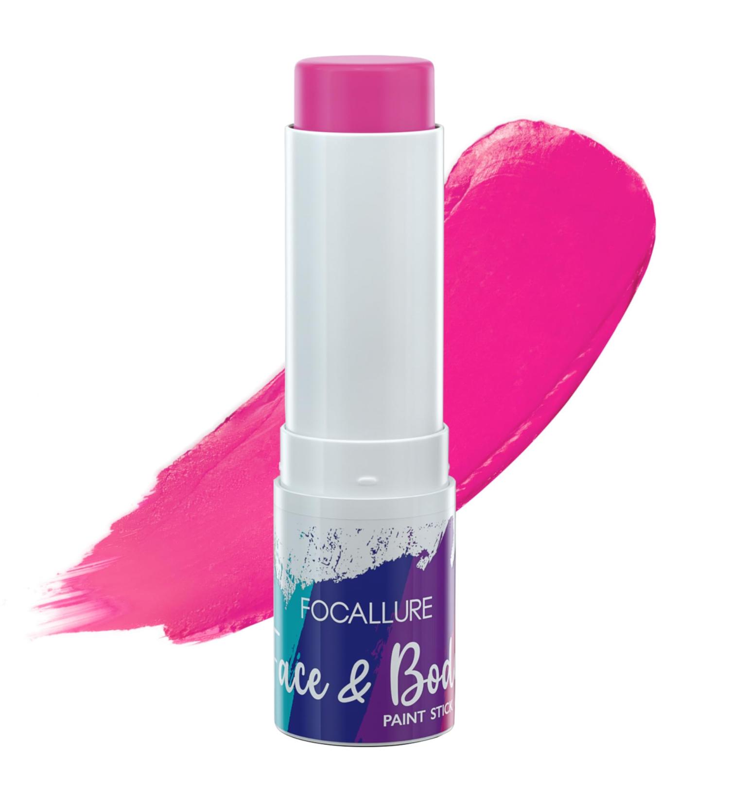 FOCALLURE Face Body Paint Stick - Hypoallergenic Eye Black for Sports & Halloween Cosplay - Professional Makeup Kit in Candy Pink CP10 - Buy Online on GoSupps.com